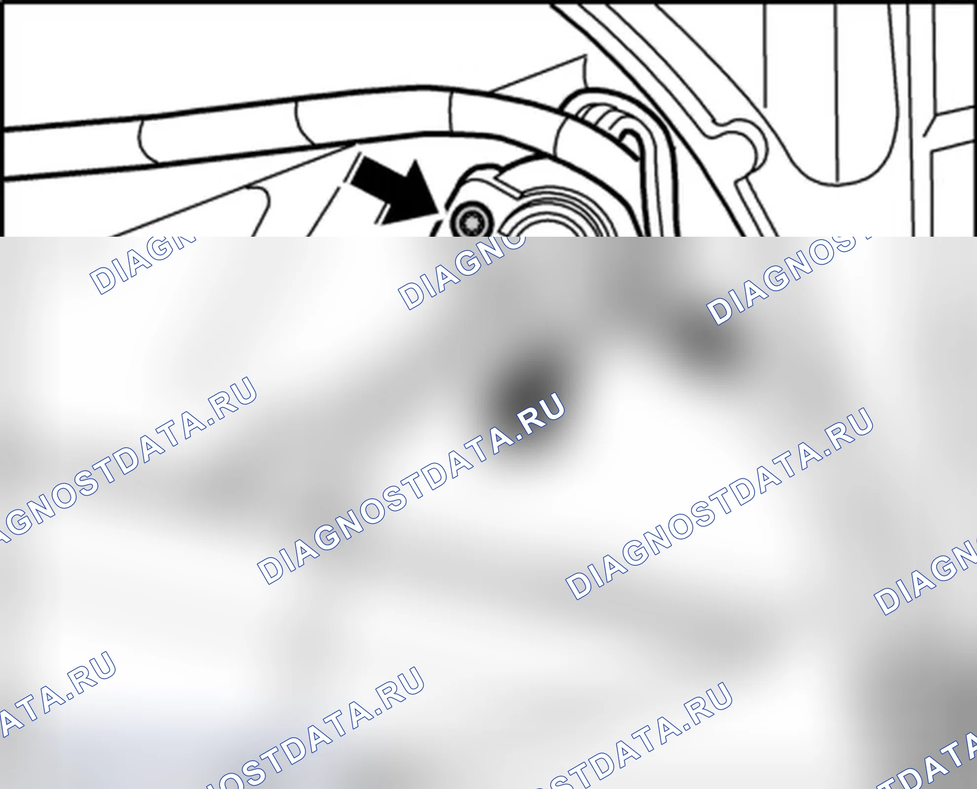 Рис. 240: Снятие потенциометра. Porsche 911 GT3 997
