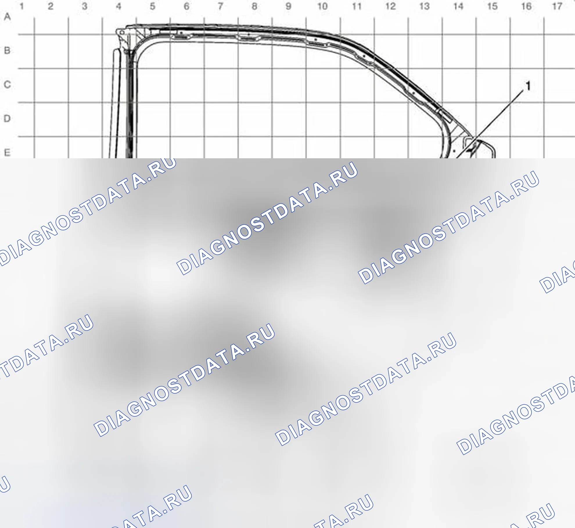 Рис. 12: Прокладка жгута правой задней двери. Chevrolet Equinox II
