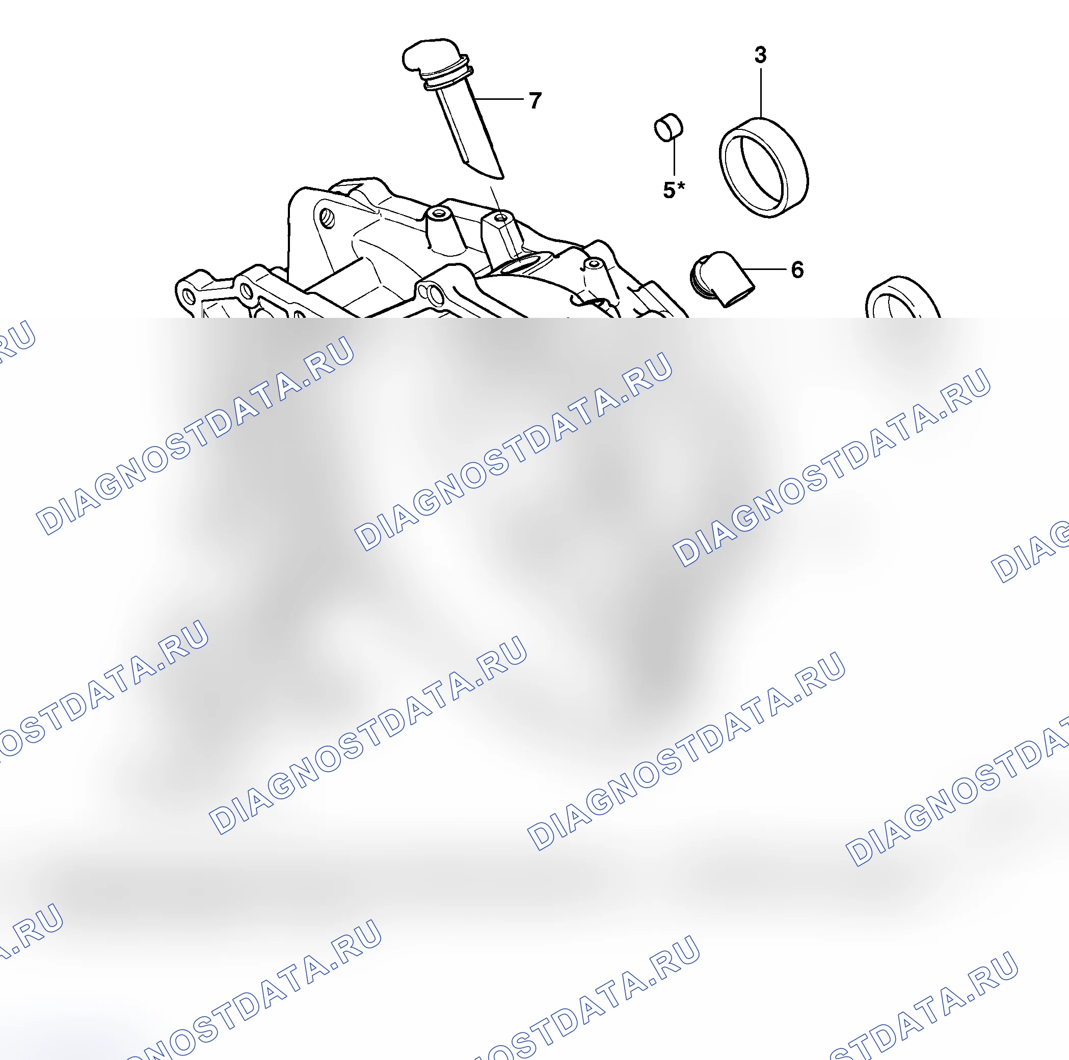 Рис. 598: РАЗБОРКА И СБОРКА. Mitsubishi Lancer Ralliart IX рестайлинг