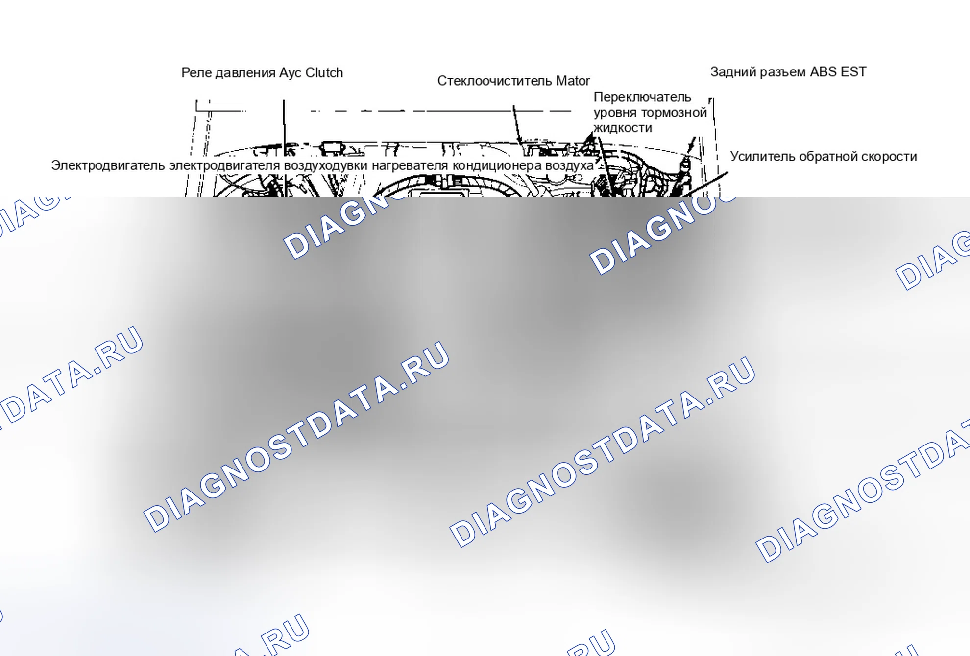 Рис. 3: Расположение компонентов (3 из 9). Ford Bronco V