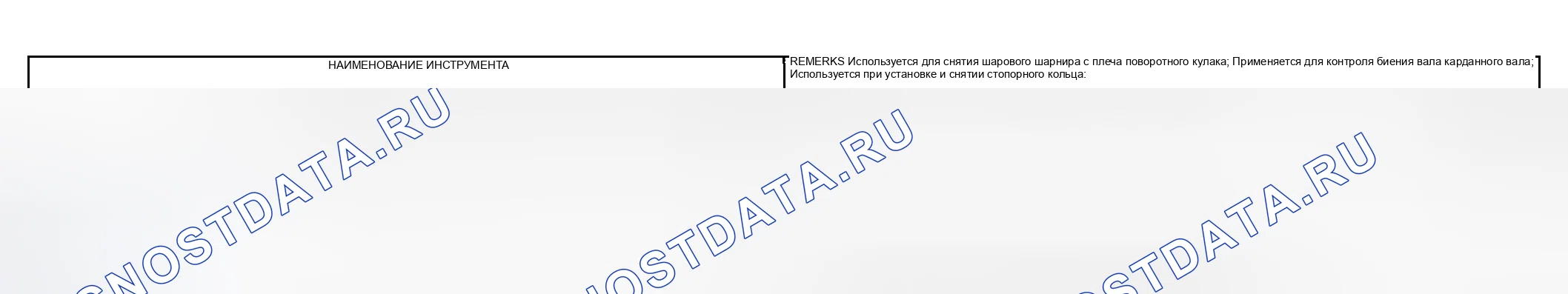 Рис. 20: Общие инструменты. Subaru Impreza GD/GC/GG