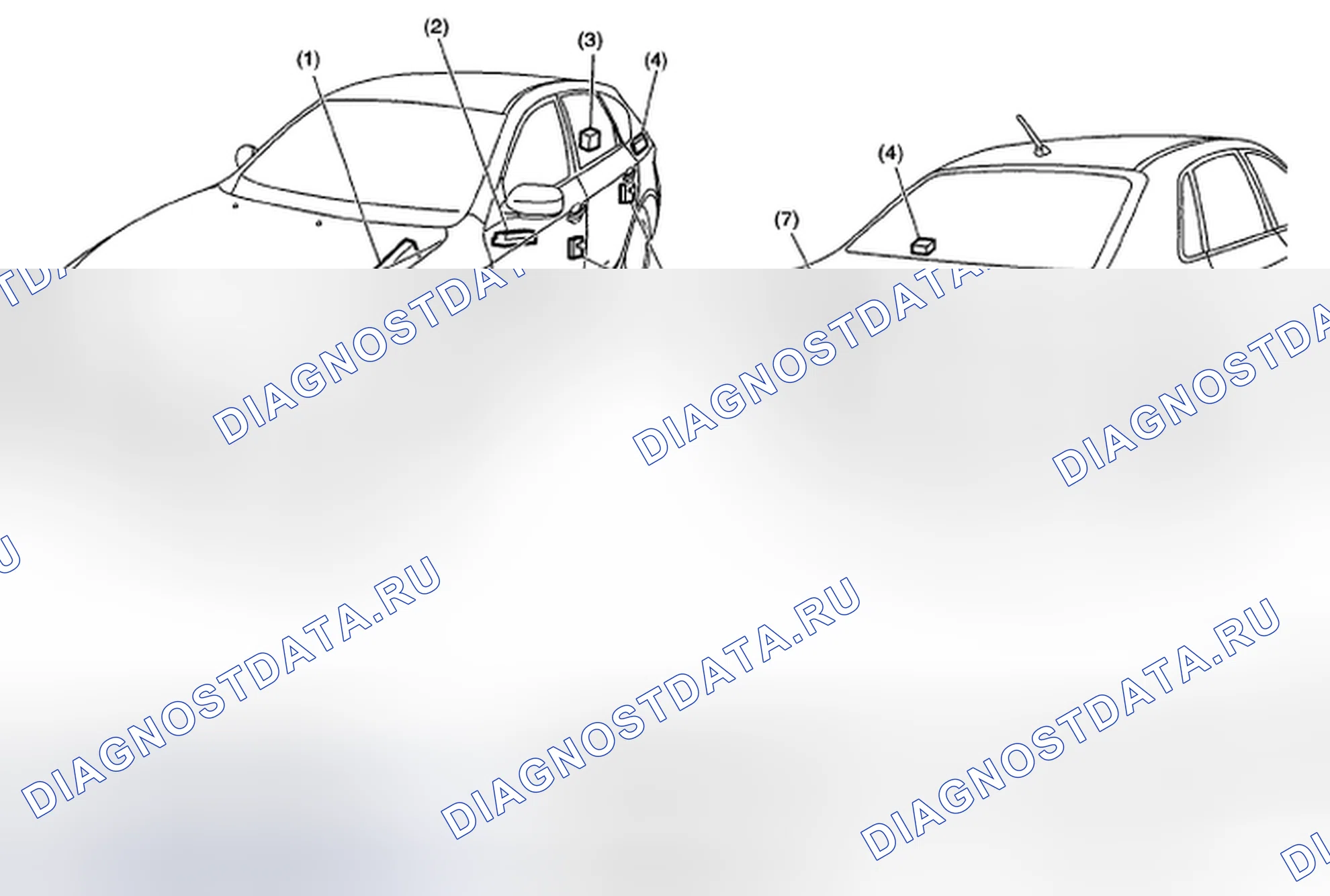 Рис. 11: СИСТЕМА БЕСКЛЮЧЕВОГО ДОСТУПА. Subaru Impreza WRX GH