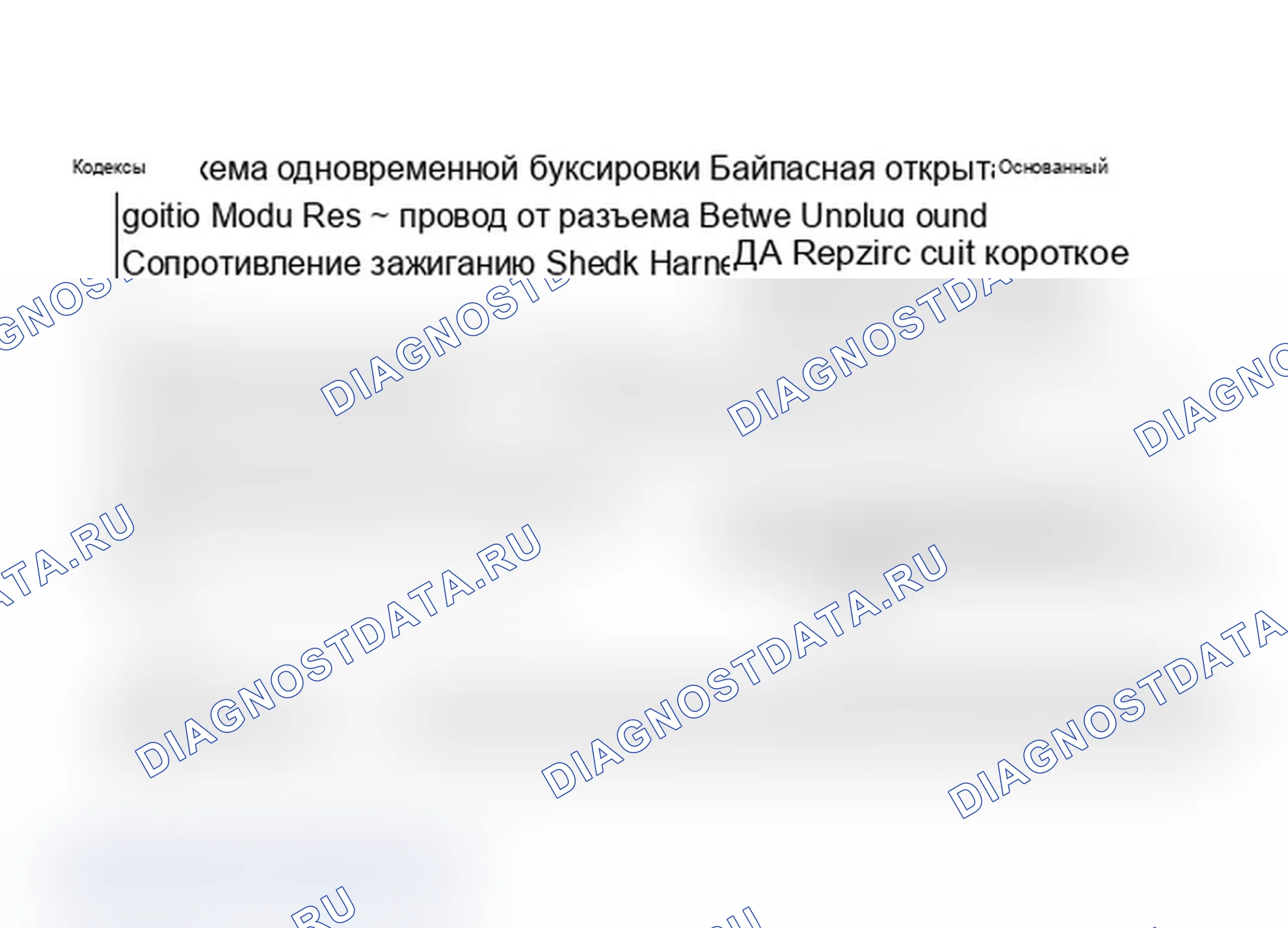 Рис. 74: Одновременные коды 41 и 42, блок-схема, байпасный открытый или заземленный. Saturn SL I