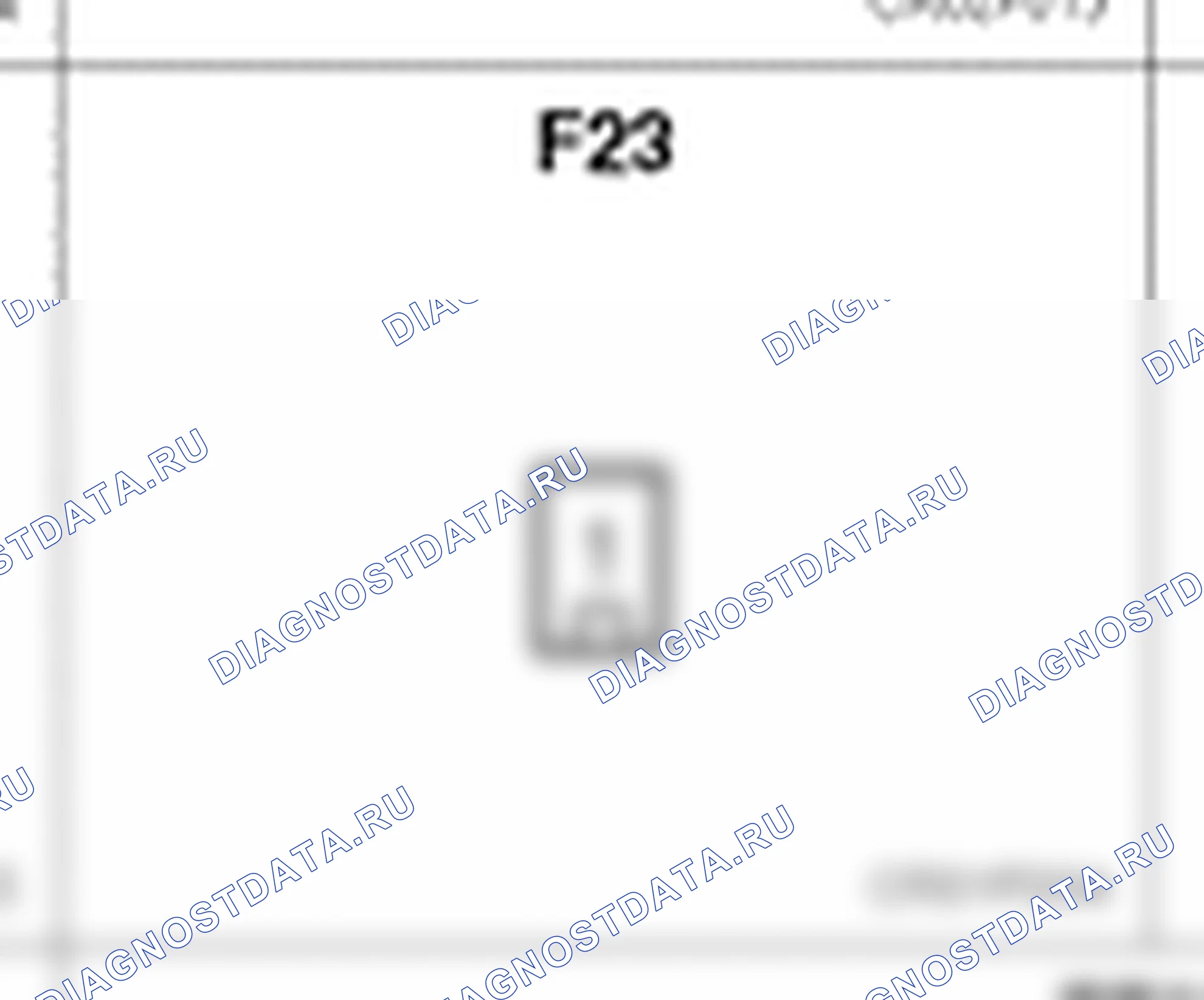 Распиновка разъёма F23 — body harness. Hyundai Galloper-2 M1