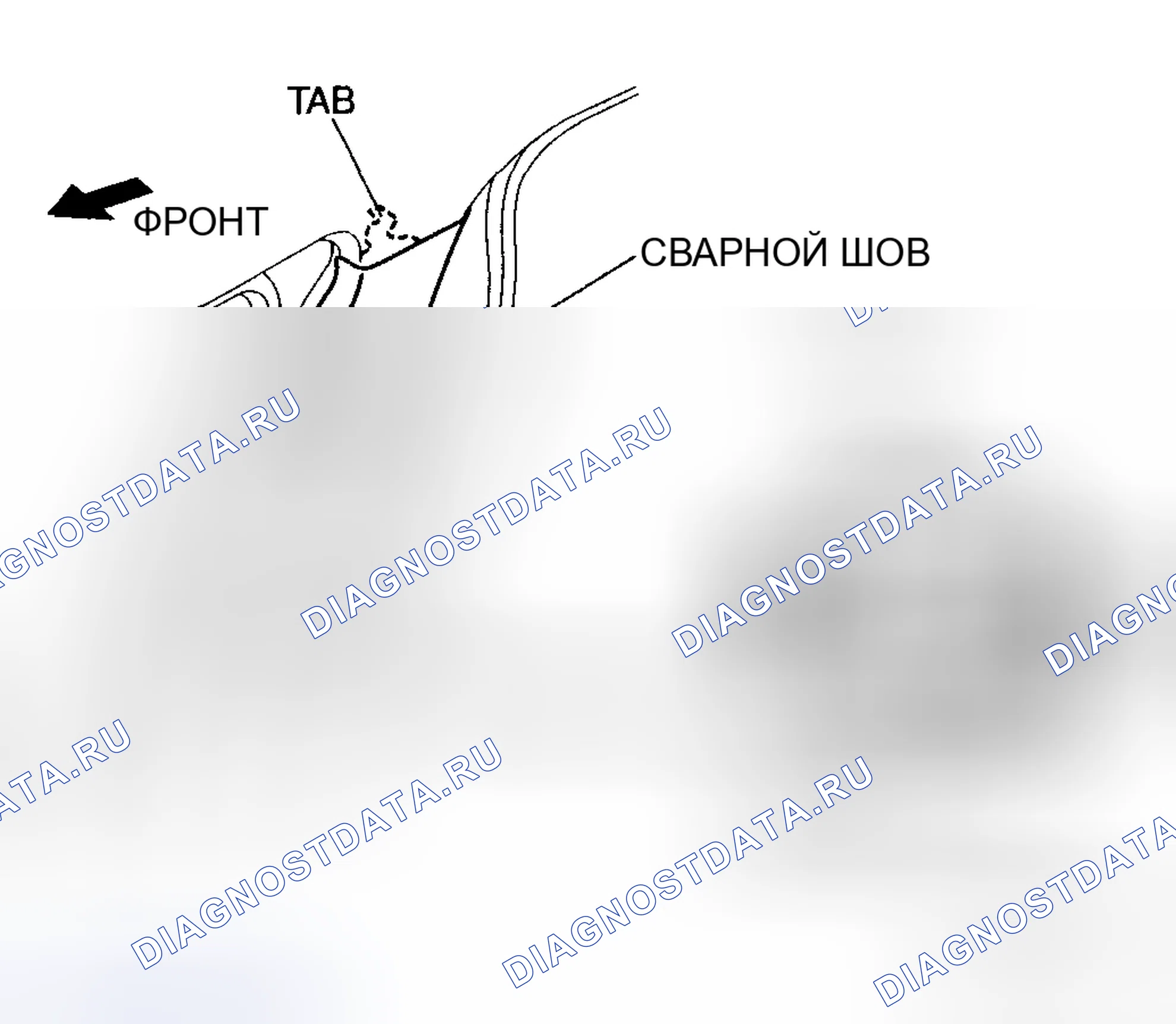 Рис. 35: СНЯТИЕ / УСТАНОВКА ВЕРХНЕЙ облицовки B-КОЛОННЫ. Mazda 5 I