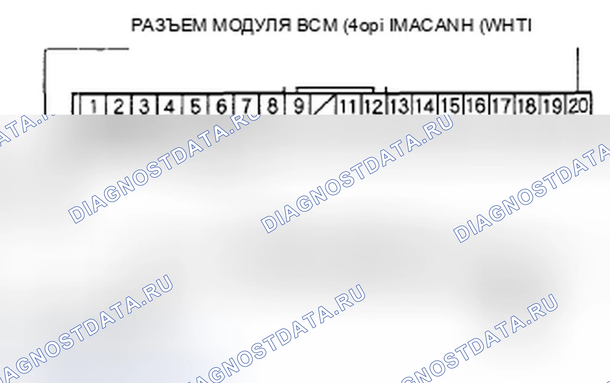Рис. 492: расшифровка кода ошибки U1206: Неисправность IMA-CAN (модуль блок управления силовым агрегатом (PCM) (блок управления силовым агрегатом)-BCM). Honda Civic VIII
