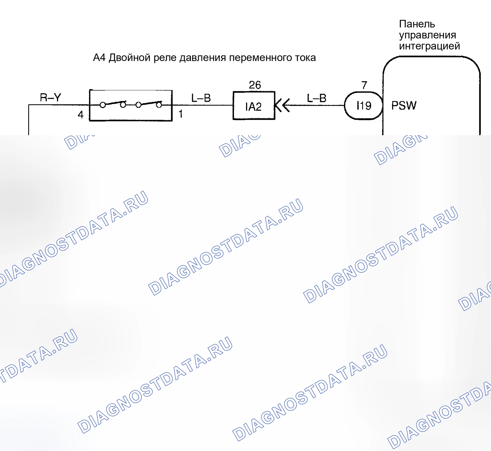 Рис. 60: электросхема. Toyota Sequoia I