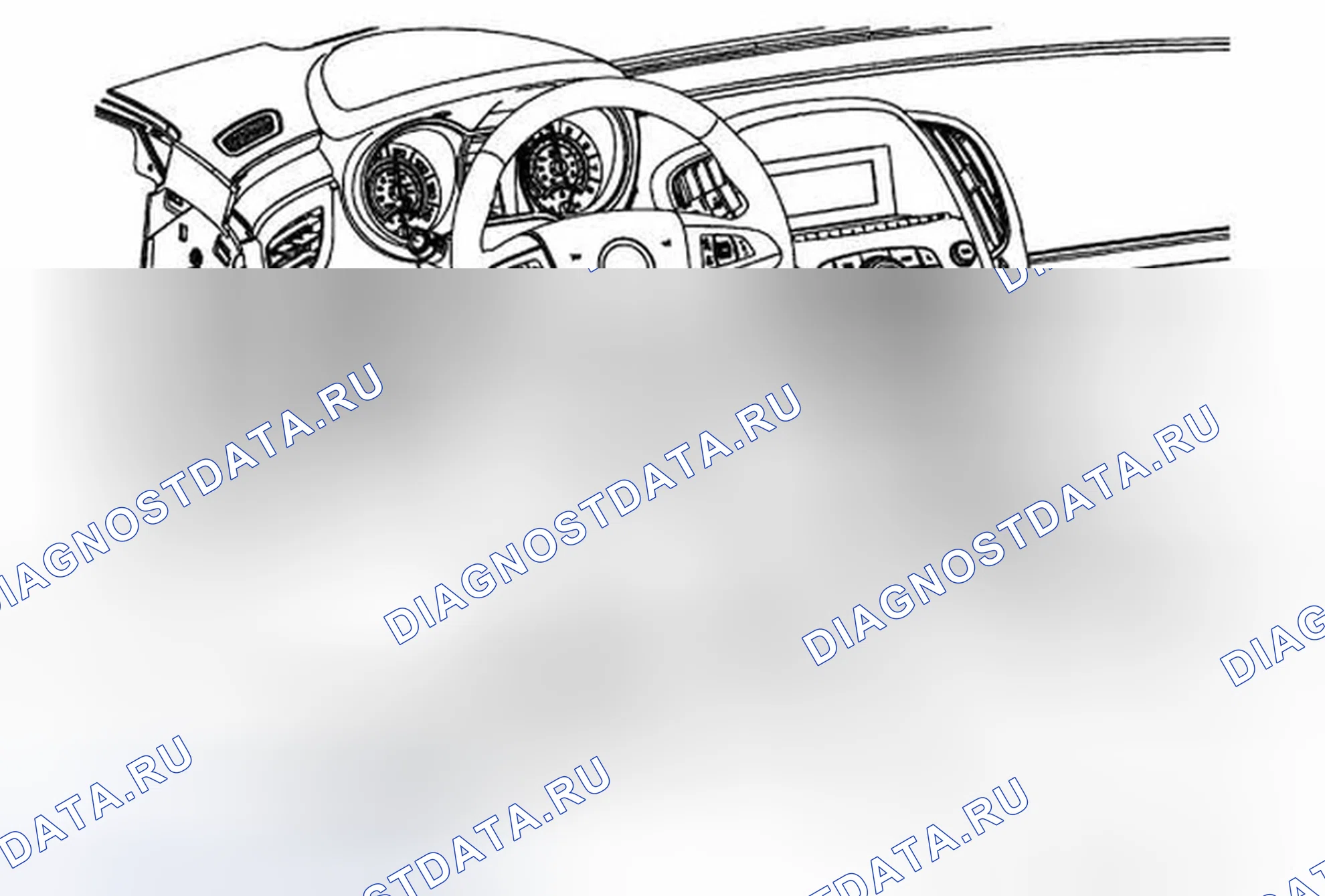 Рис. 61: Замена арматуры нижней обрезной панели приборной панели. Buick LaCrosse II