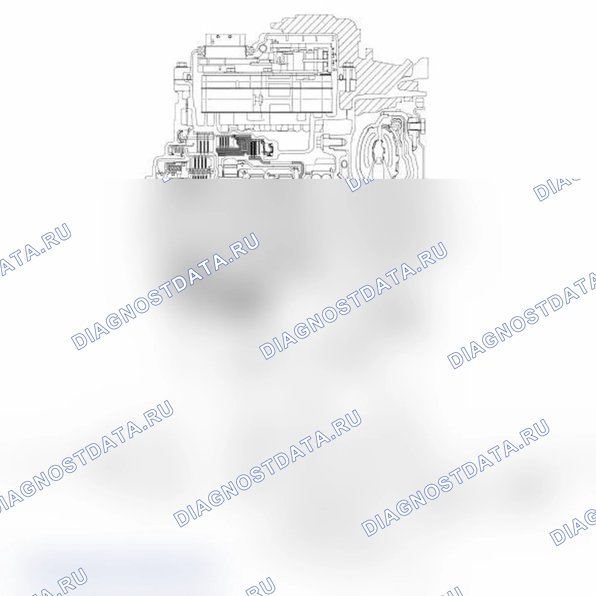 Рис. 103: Передняя (1, 2, 3, 4) муфта. Ford Edge I