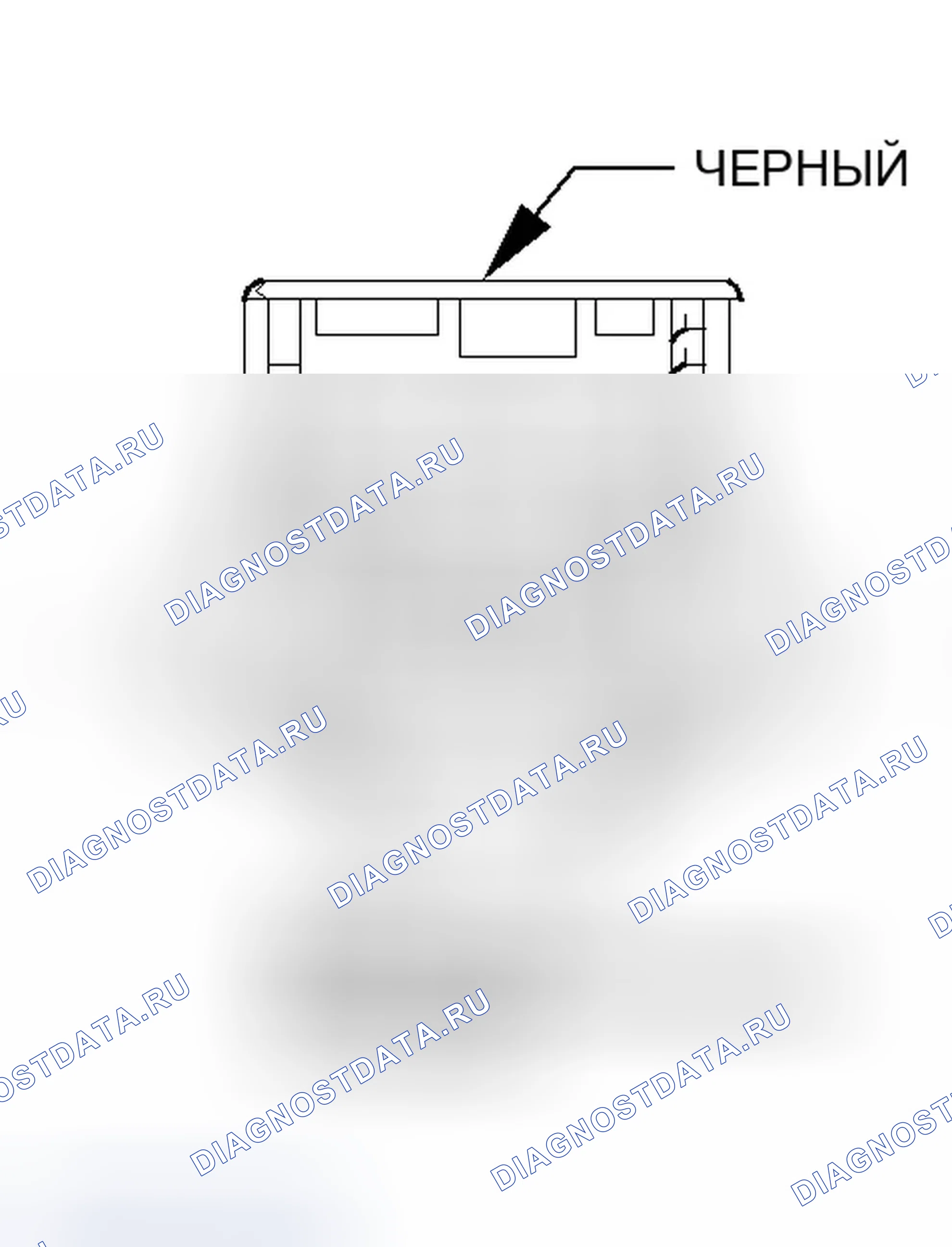 Рис. 154: Вид с торца разъема соленоида пропорциональной продувки. Dodge Magnum I
