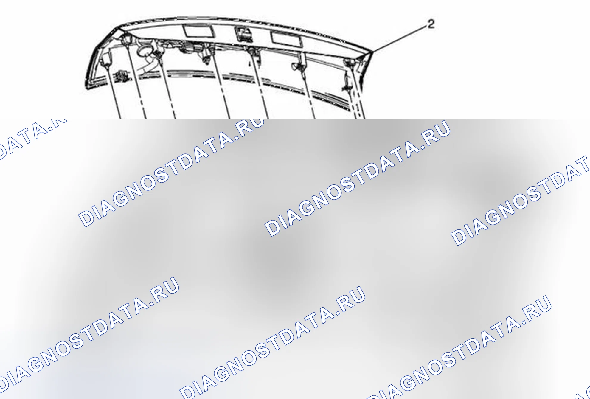 Рис. 10: Замена аппликации дверь багажника Center (Encore). Buick Encore I