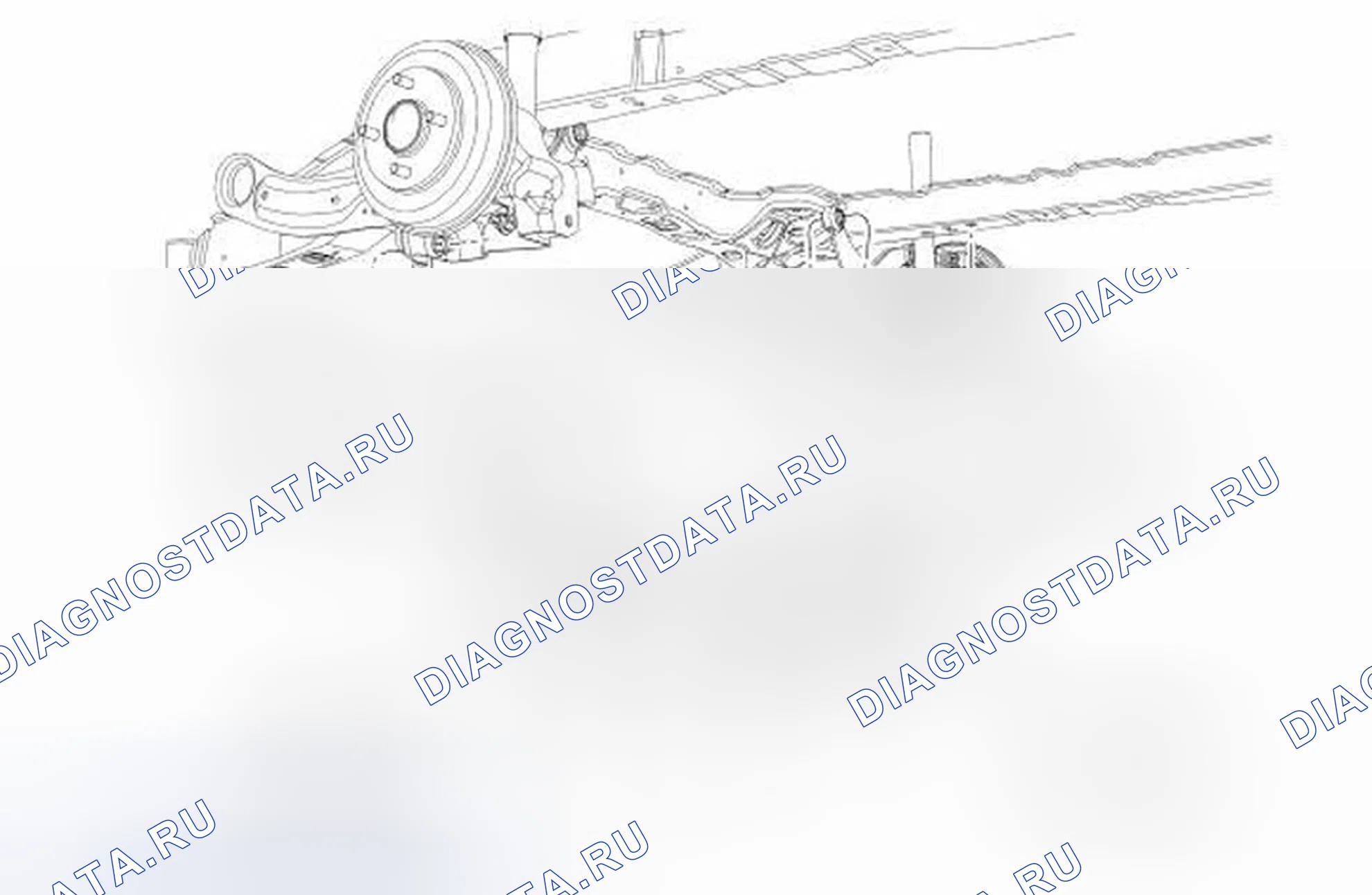 Рис. 1: Подрамник - задний. Ford Focus II рестайлинг