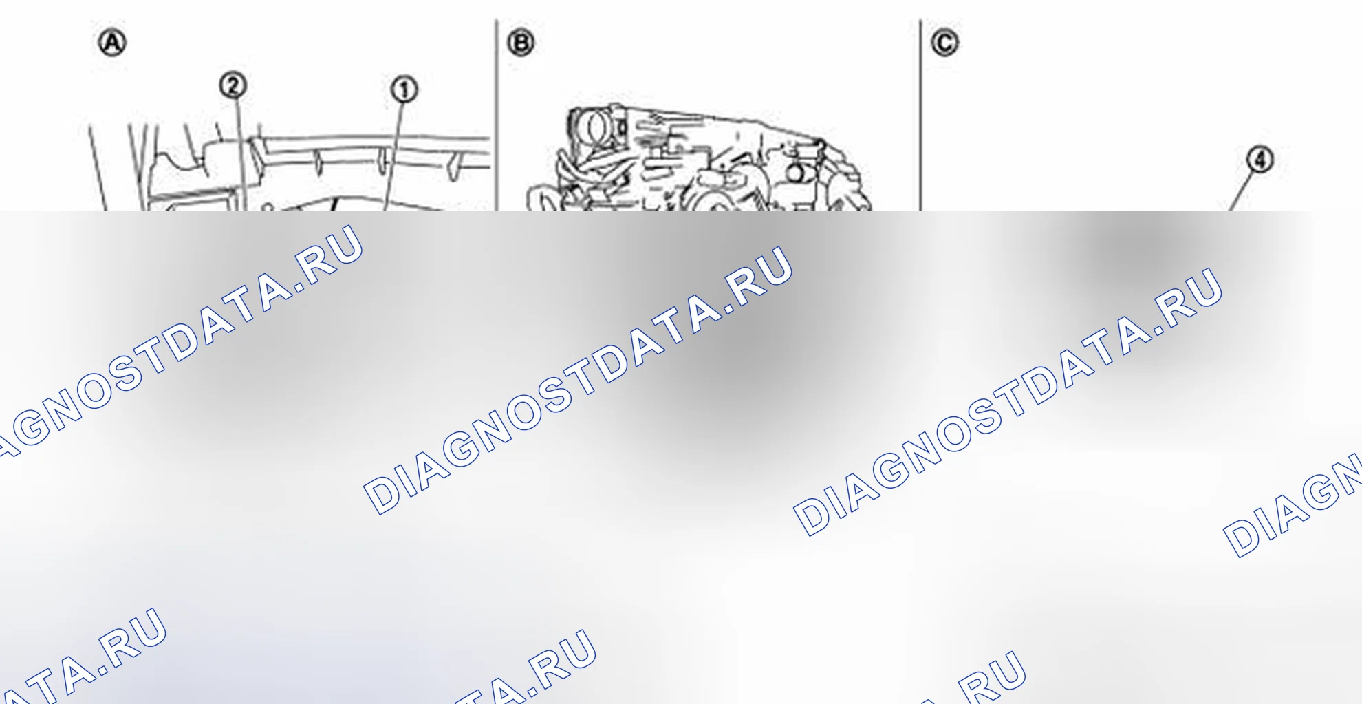 Рис. 2: Расположение компонентов. Infiniti G35 IV
