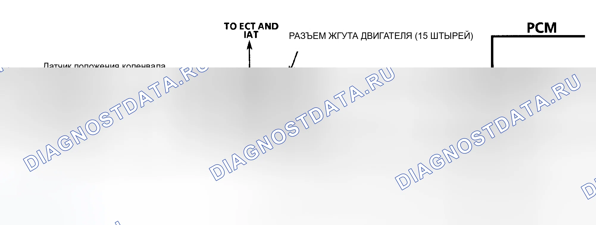 Рис. 597: Схема расшифровка кода ошибки 19 (серия " G ") Контрольная ошибка положения коленчатого вала. Chevrolet Sportvan G30 
