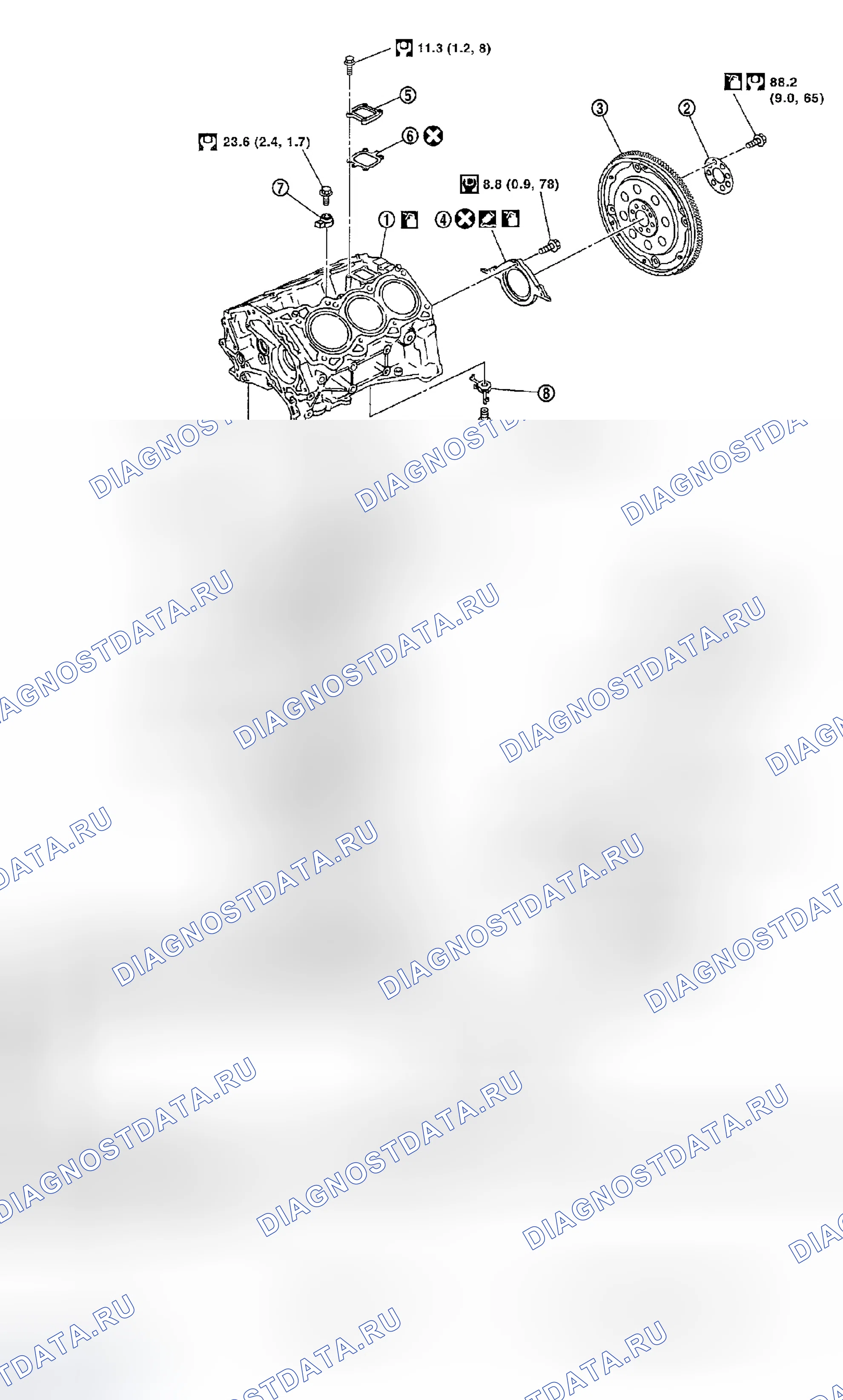 Рис. 235: РАЗБОРКА И СБОРКА. Infiniti FX35 I