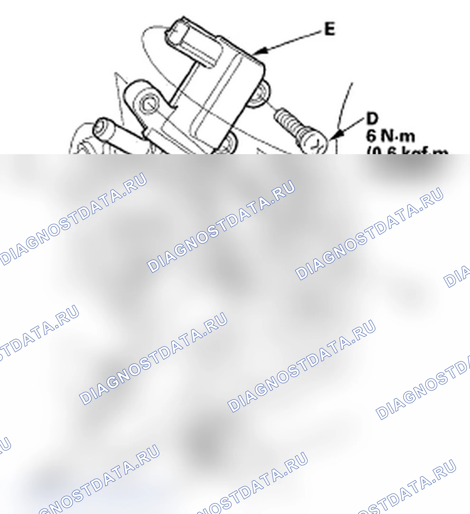 Рис. 143: Замена клапана продувки канистры EVAP. Acura RDX I