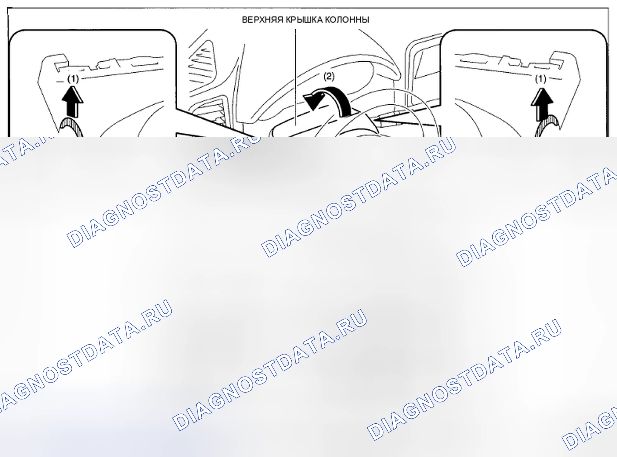 Рис. 80: СНЯТИЕ / УСТАНОВКА КРЫШКИ КОЛОННЫ. Mazda CX-5 I