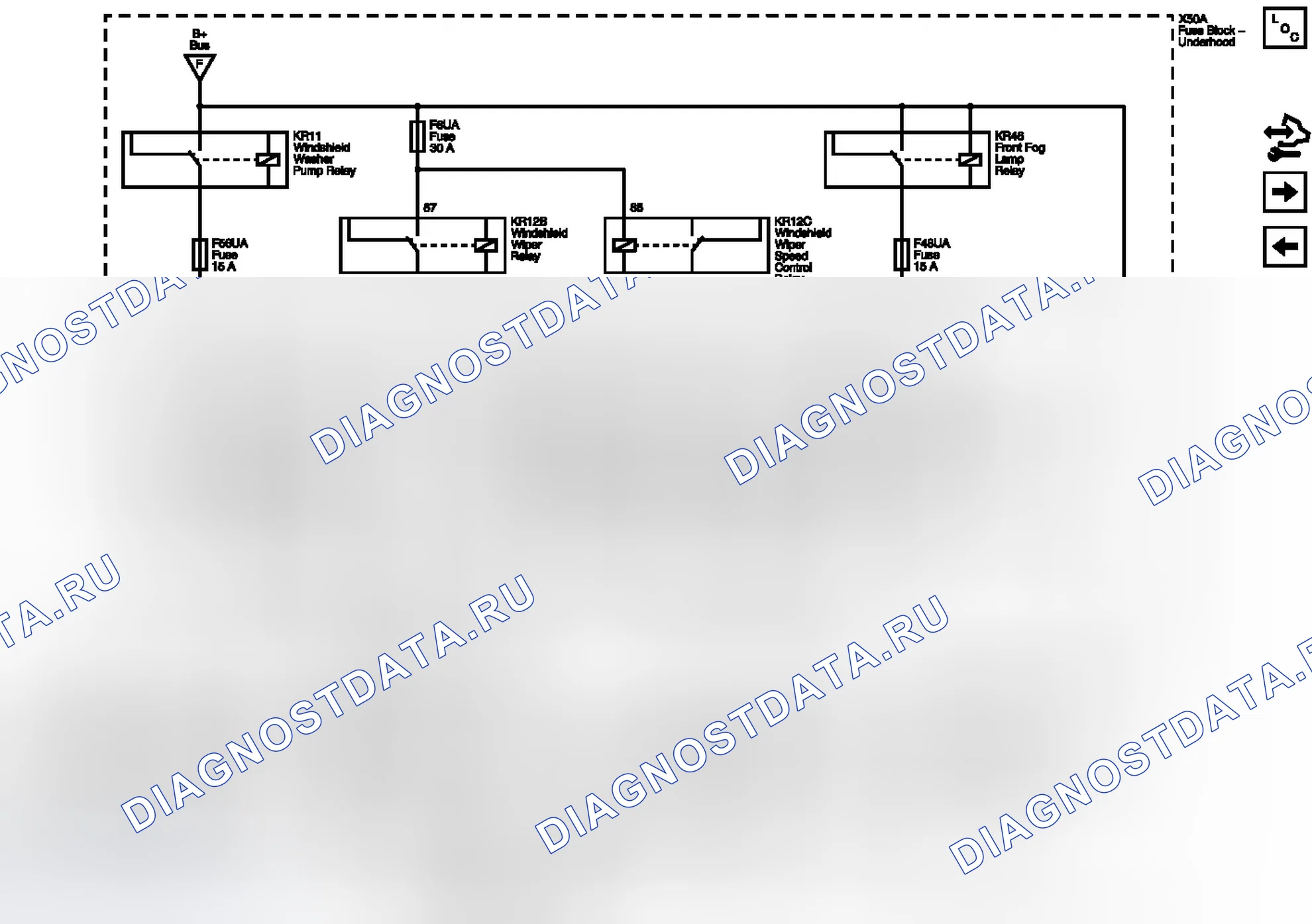 Рис. 19: Шина B + (2 из 2). Buick LaCrosse II