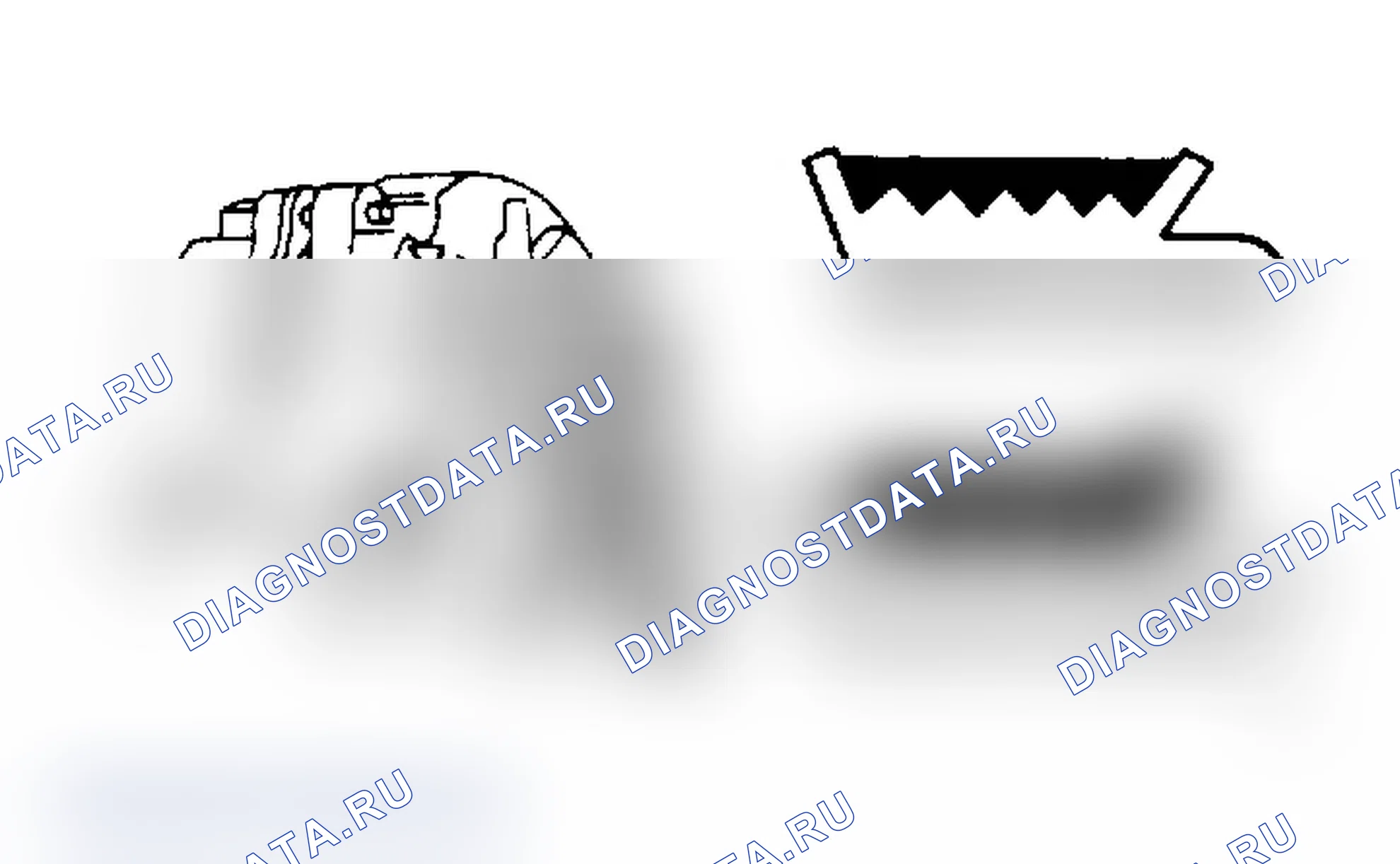 Рис. 1: Выравнивание змеевидного ремня. Chevrolet Pickup V30 