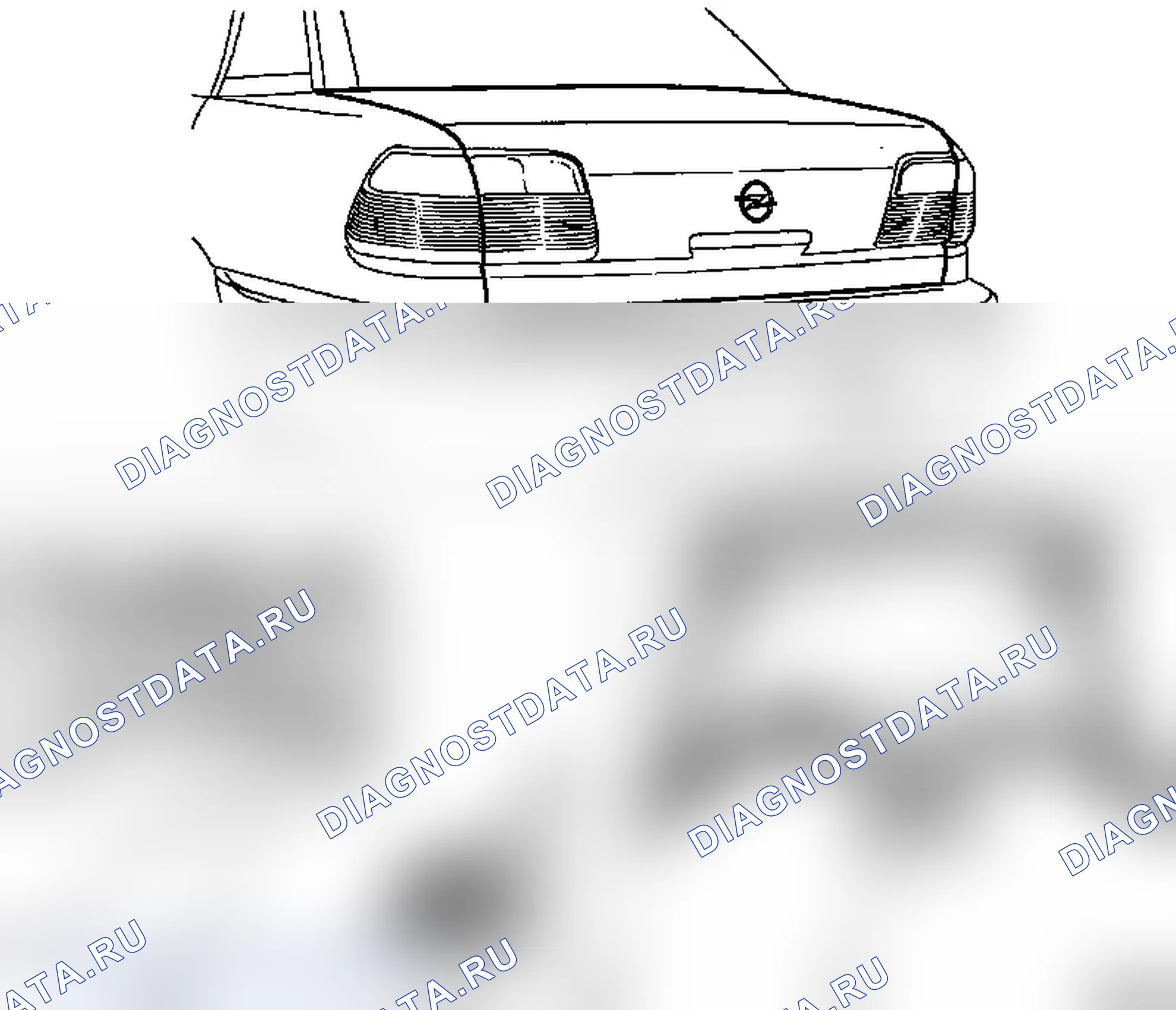 Крышка багажника. Opel Omega B