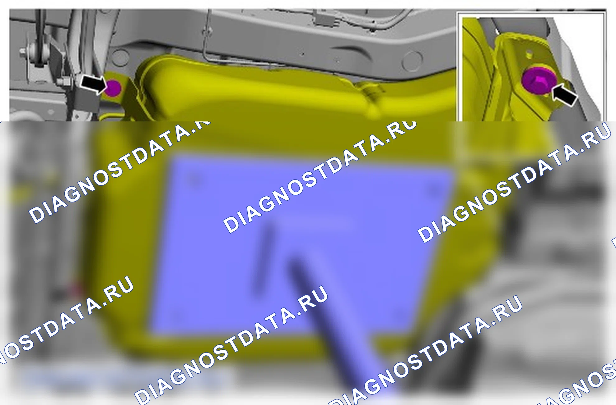 Как снять и установить топливный бак. Ford Grand C-MAX II