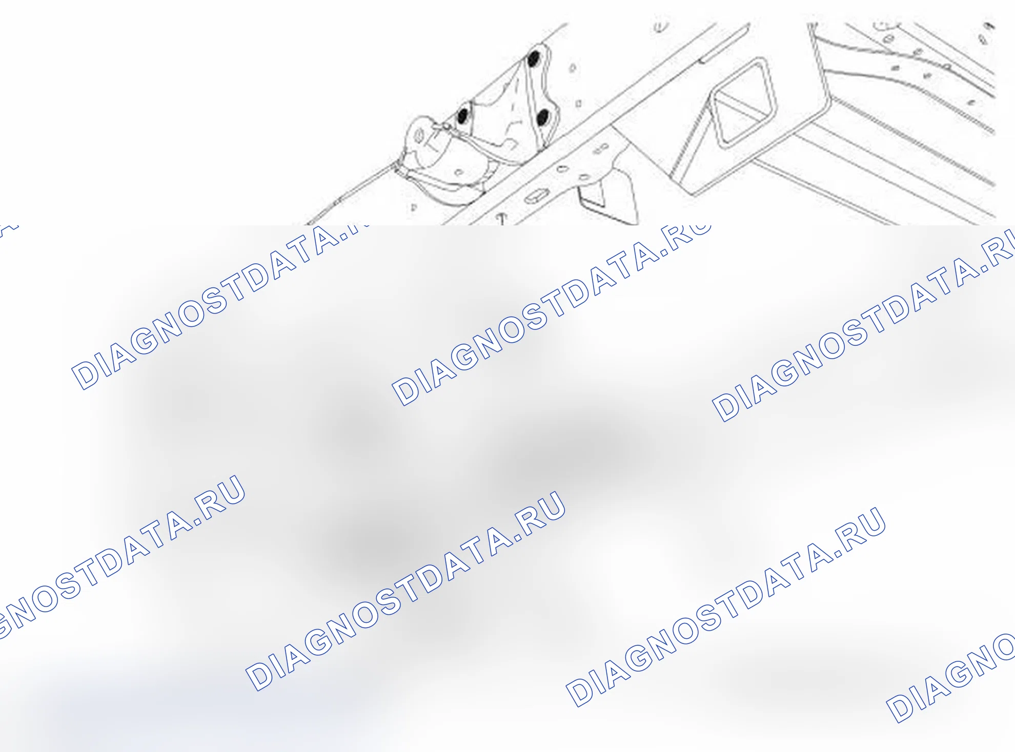 Рис. 15: Защитные кронштейны топливного бака - нижние. Ford Econoline E250 