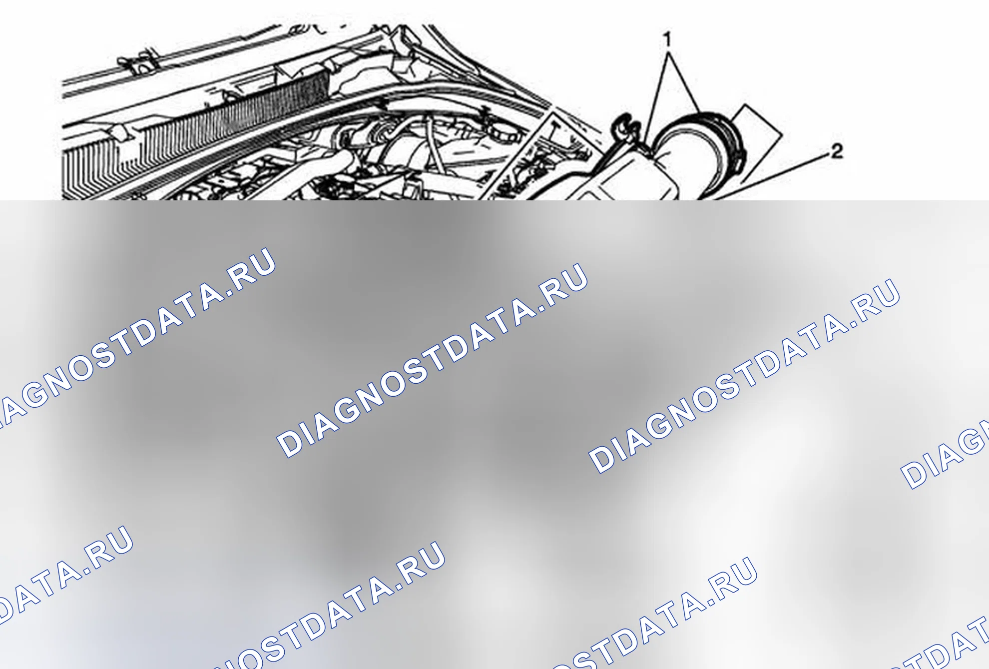 Рис. 100: Замена выходного воздуховода воздухоочистителя. Cadillac ATS I
