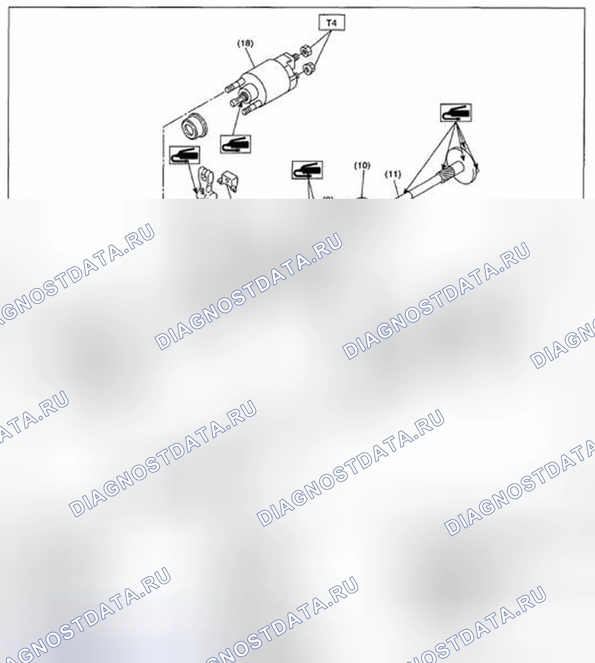 Рис. 60: СТАРТЕР. Subaru Outback BR