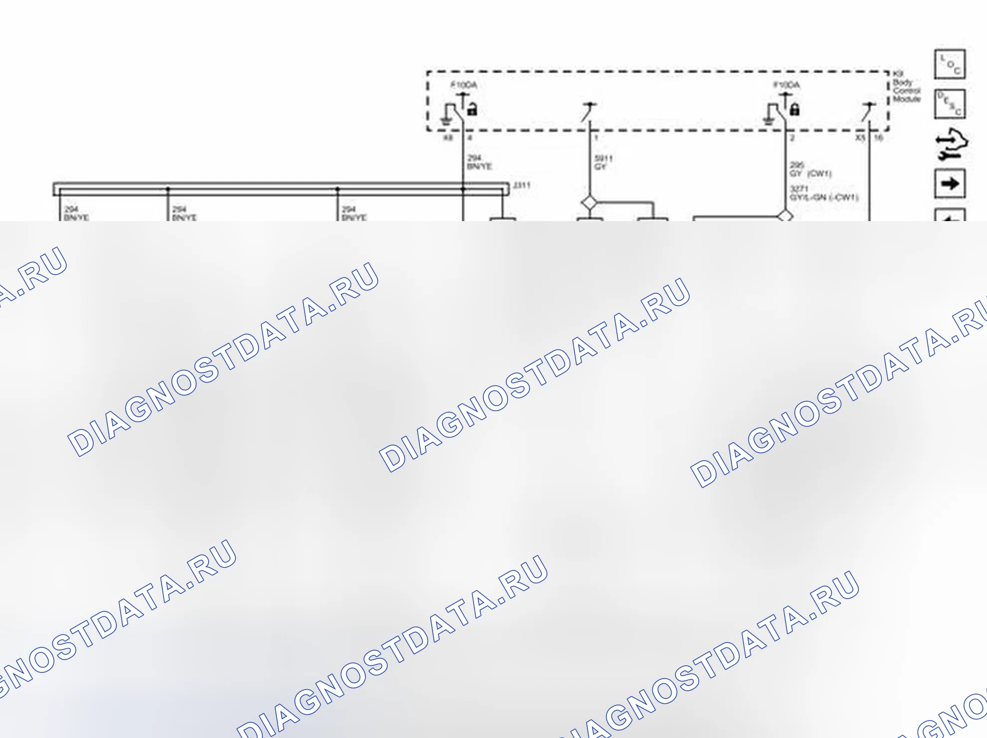 Рис. 21: Приводы (без CZ2). Buick LaCrosse II рестайлинг