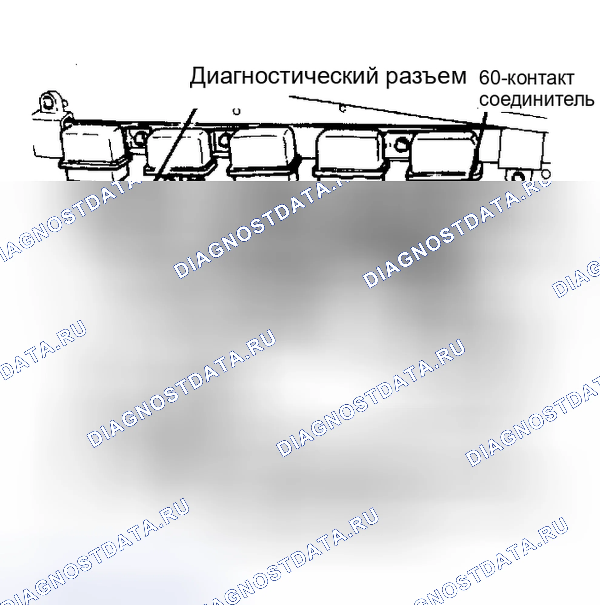 Рис. 250: Расположение одномодульного контроллера двигателя (SMEC). Plymouth Grand Voyager I