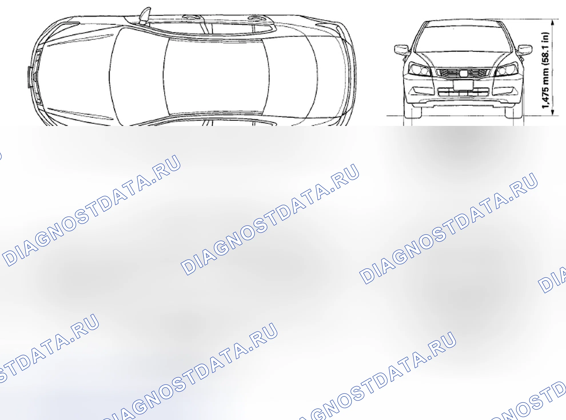 Рис. 3: 4-дверная модель. Honda Accord VIII