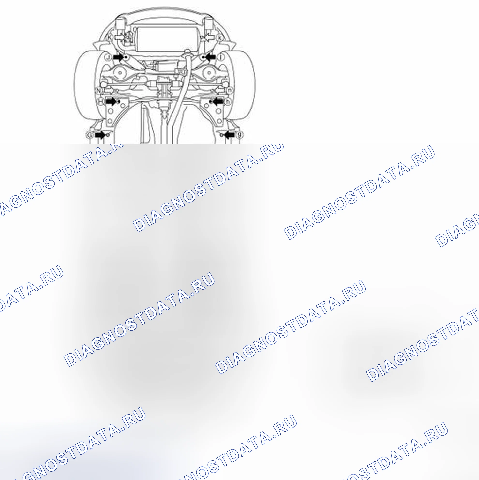 Рис. 25: Точки измерения. Honda Inspire I