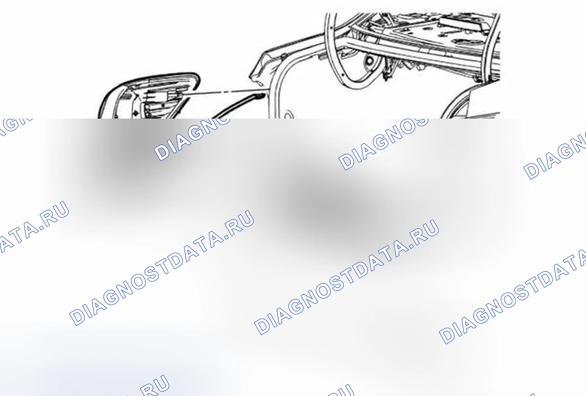Рис. 30: Замена лампы резервного питания (седан). Chevrolet Sonic I