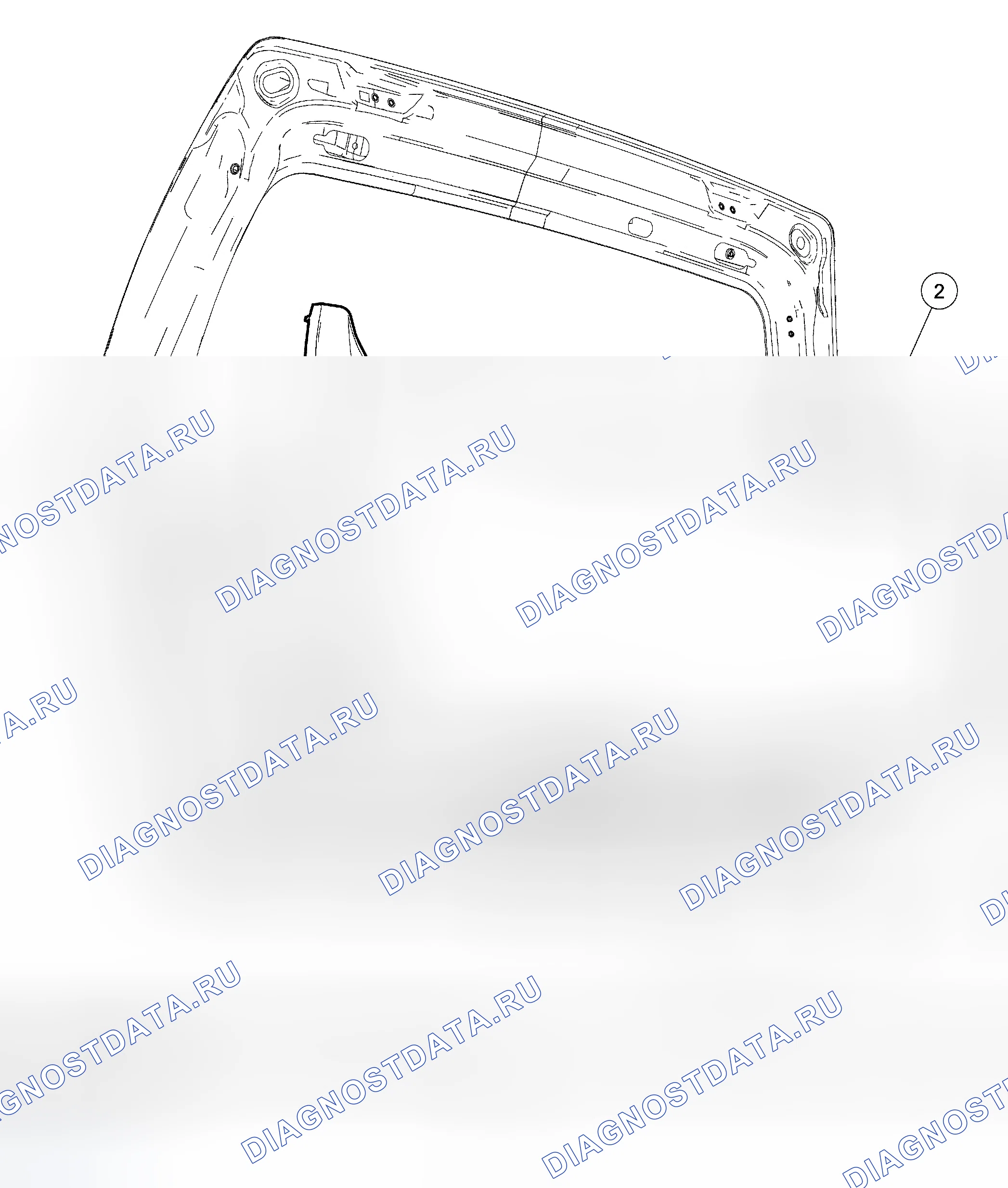 Рис. 6: обивка затвора. Ford Escape I рестайлинг