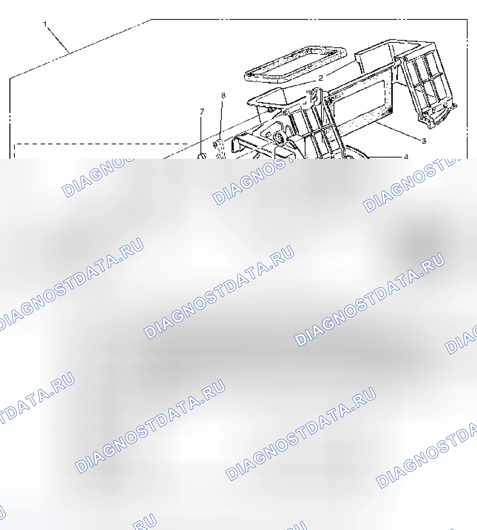 Рис. 59: Вид в разобранном виде. Isuzu Axiom I