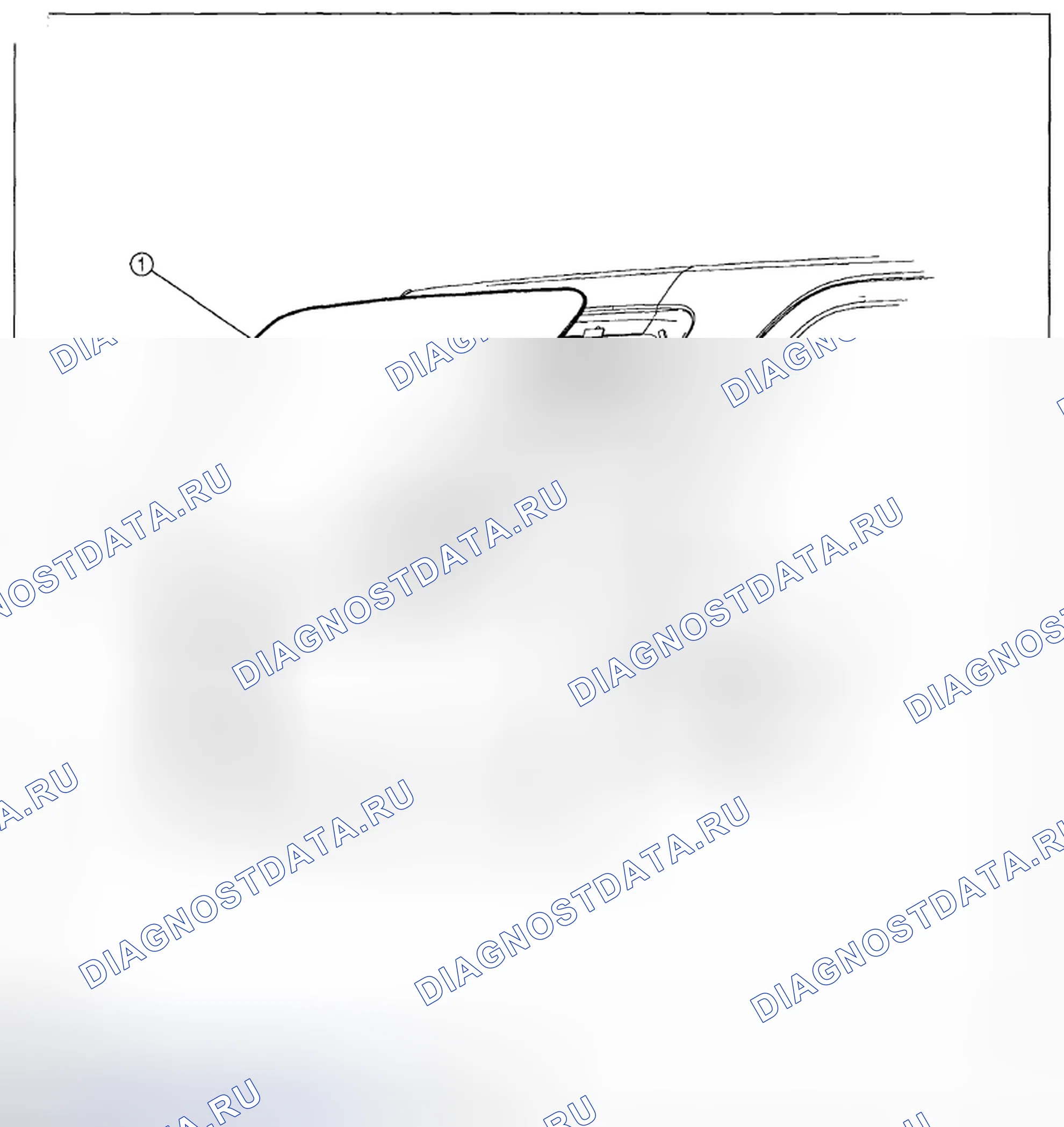 Рис. 34: СНЯТИЕ / И УСТАНОВКА СТЕКЛА ЗАДНЕГО ОКНА. Mazda Tribute II