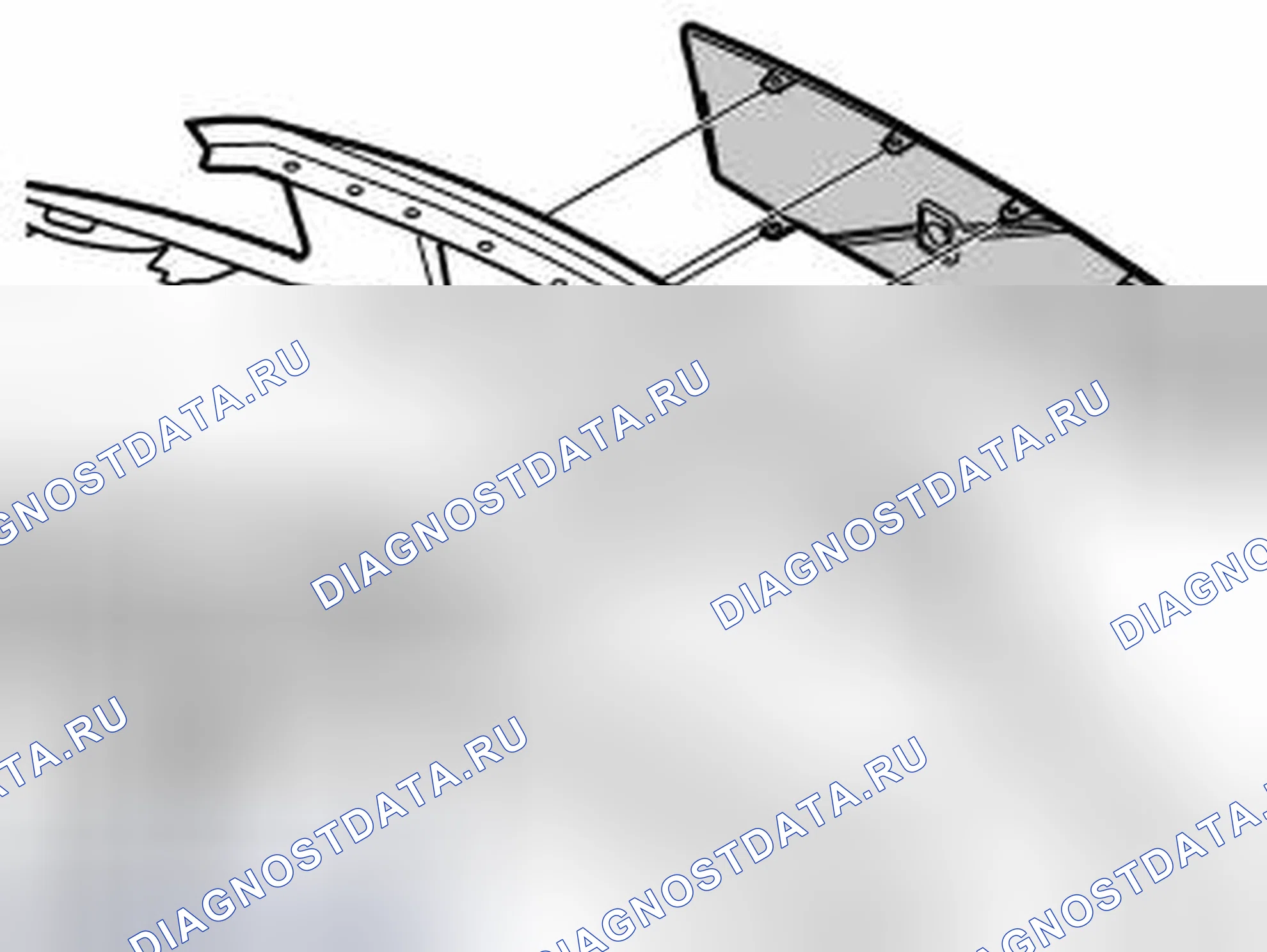 Рис. 102: Передняя решетка. Volvo V70 II