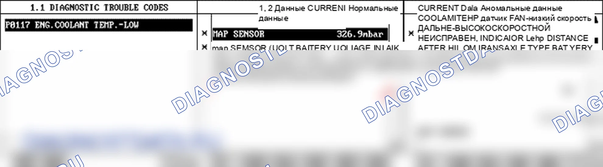 P0117: Низкий вход контура температуры охлаждающей жидкости двигателя. Hyundai Accent LC