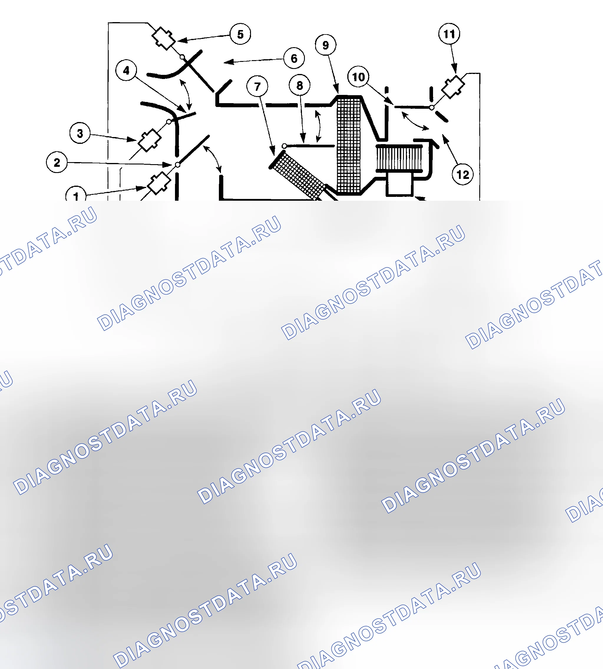 Рис. 17: Схема вакуума. Mazda Tribute I