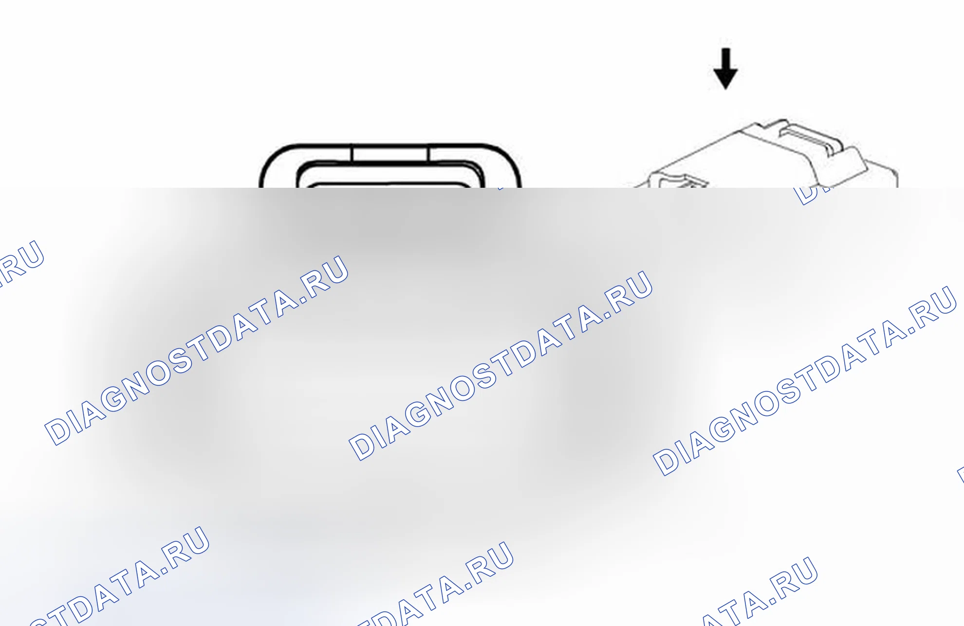 Рис. 298: Привод выравнивания фар - левый (TR7 с T4f). Cadillac CTS II
