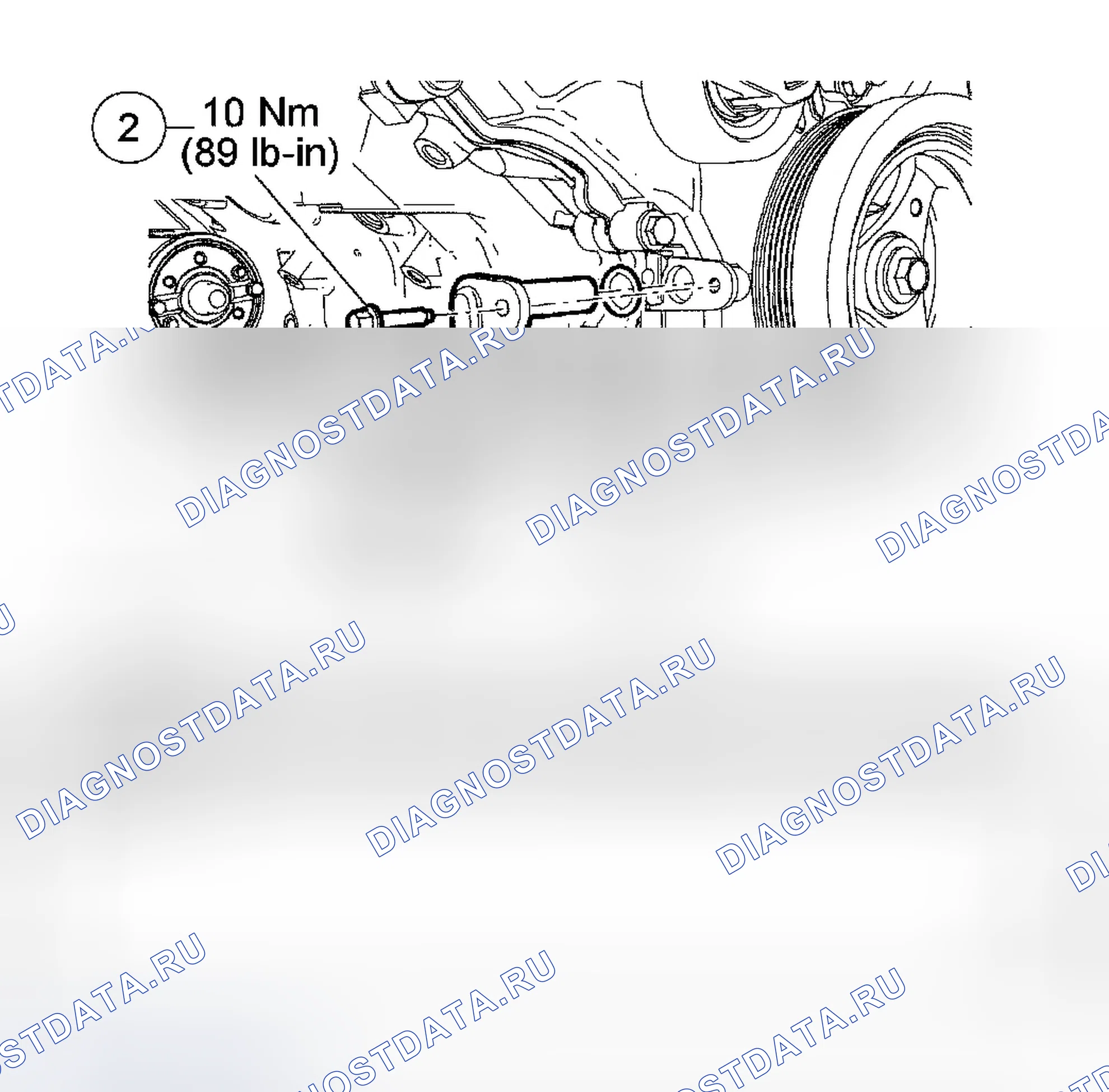 Рис. 76: Датчик положения коленчатого вала (Ckp) - 4,6 л (2V) и 5,4 л (3V). Ford Pickup F350 Super Duty 