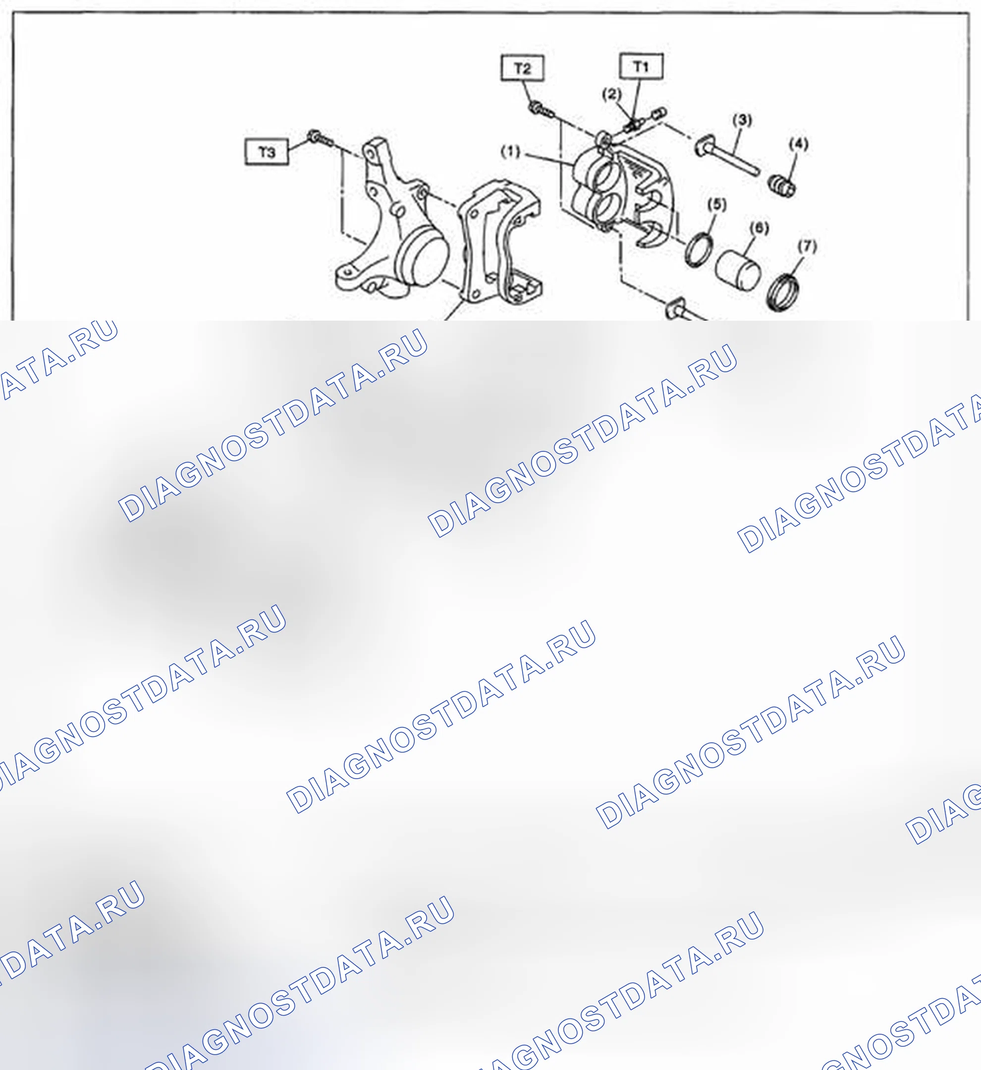 Рис. 83: ПЕРЕДНИЙ ДИСКОВЫЙ ТОРМОЗ. Subaru Impreza GH