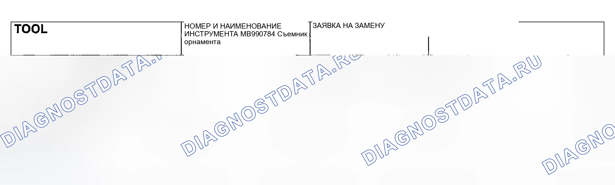 Рис. 8: СПЕЦИАЛЬНЫЕ ИНСТРУМЕНТЫ. Mazda MX-5 NA