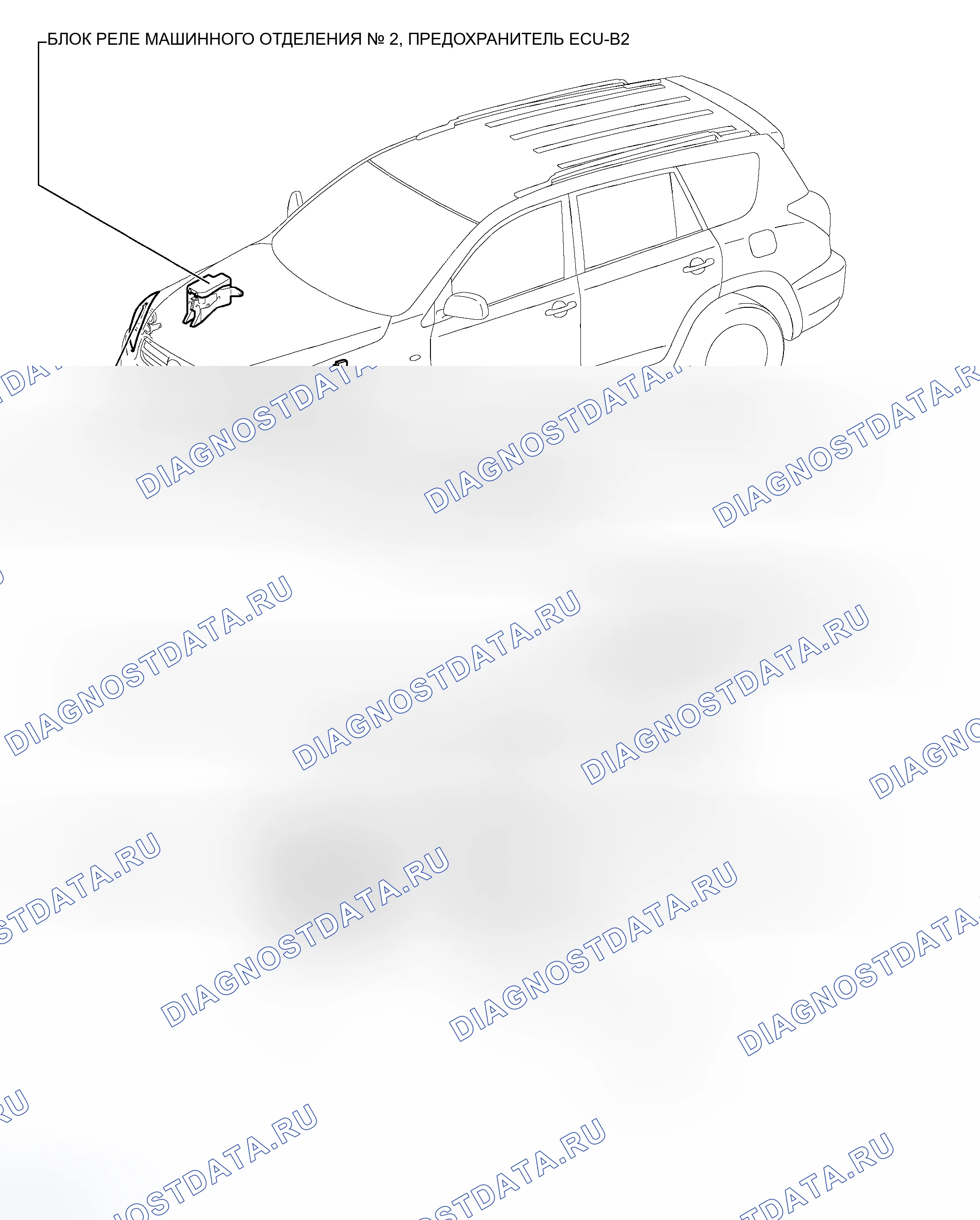 Рис. 69: РАСПОЛОЖЕНИЕ ДЕТАЛЕЙ. Toyota RAV4 III