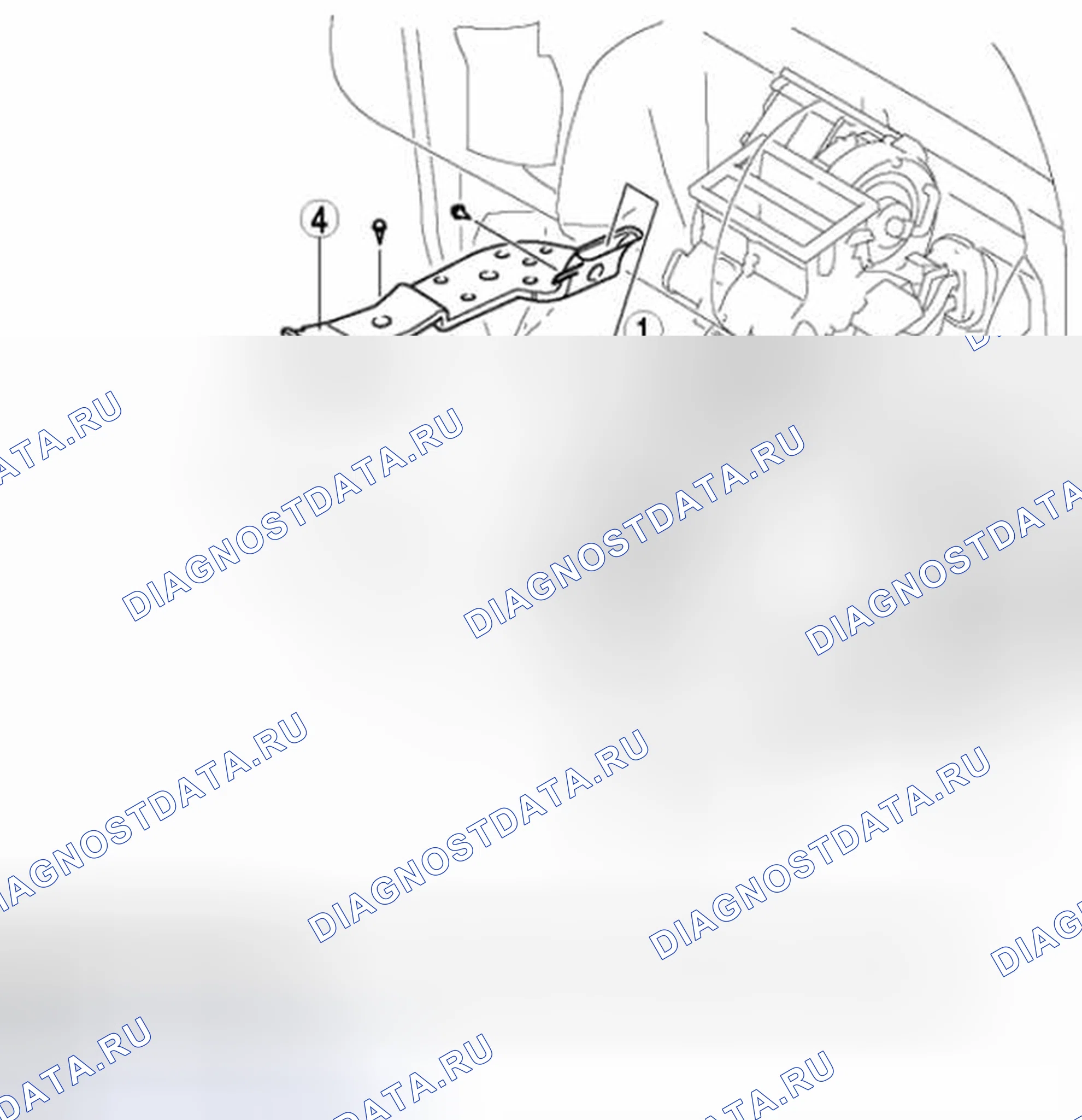 Рис. 42: ДЕМОНТАЖ / МОНТАЖ ЗАДНЕГО ТЕПЛОПРОВОДА. Honda Civic IX рестайлинг