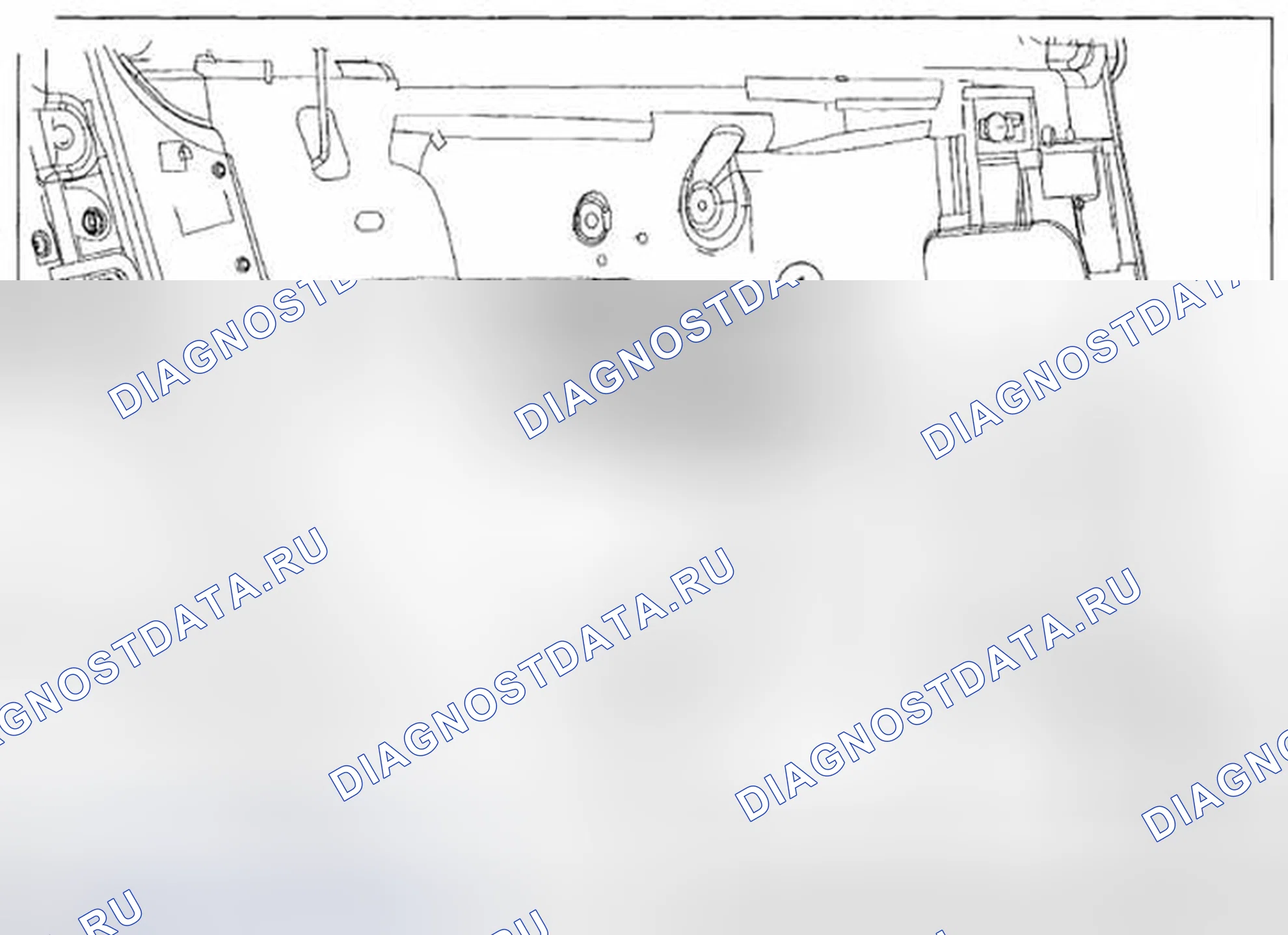 Рис. 26: УСИЛЕНИЕ ДВЕРНОЙ РУЧКИ - НАРУЖНЫЙ, ЗАДНИЙ ДЕМОНТАЖ / МОНТАЖ. Mazda Tribute II
