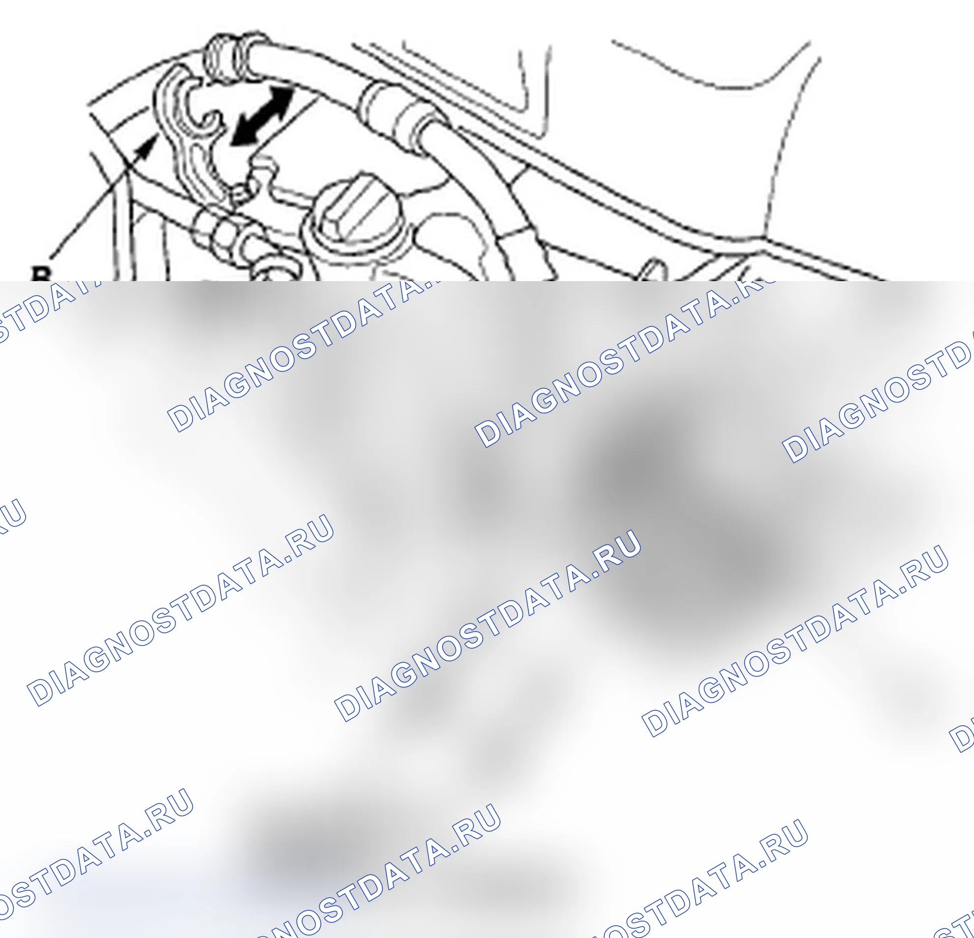 Рис. 15: Снятие/установка автоматического натяжителя приводного ремня. Acura RDX I