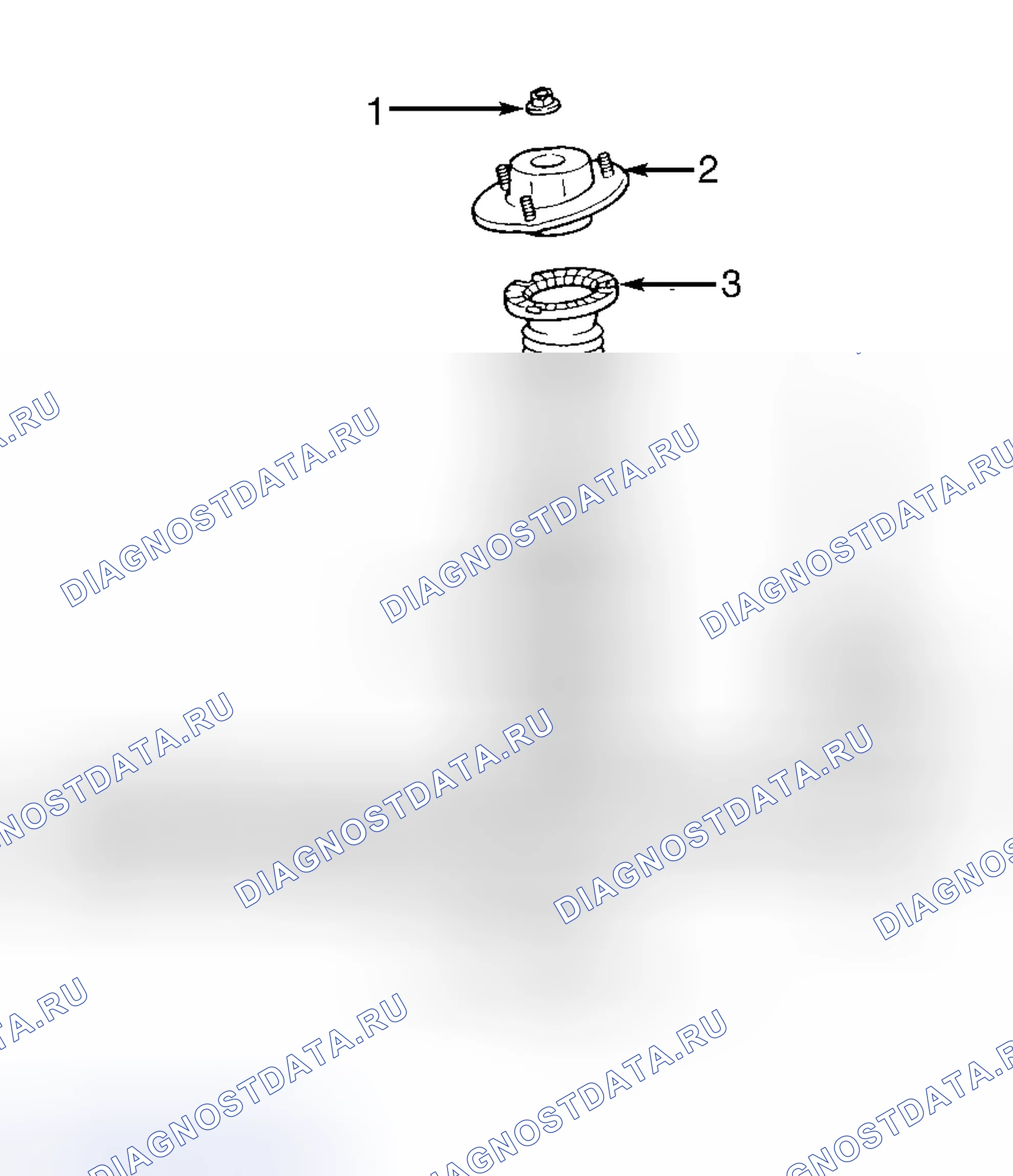 Рис. 3: СТОЙКА В СБОРЕ. Toyota Camry V30
