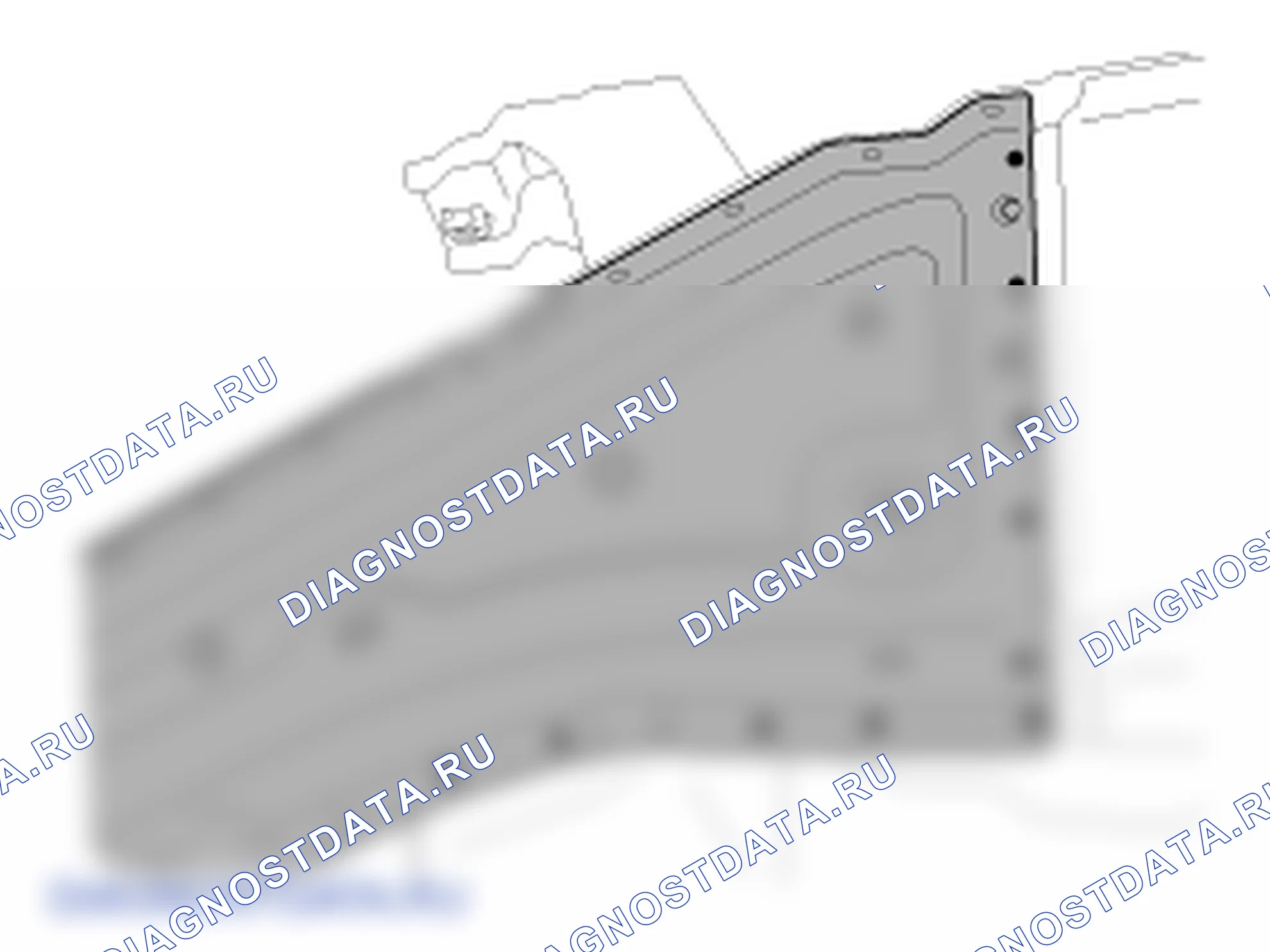 Снятие фендёра фартука верхней панели. Hyundai ix35 EL