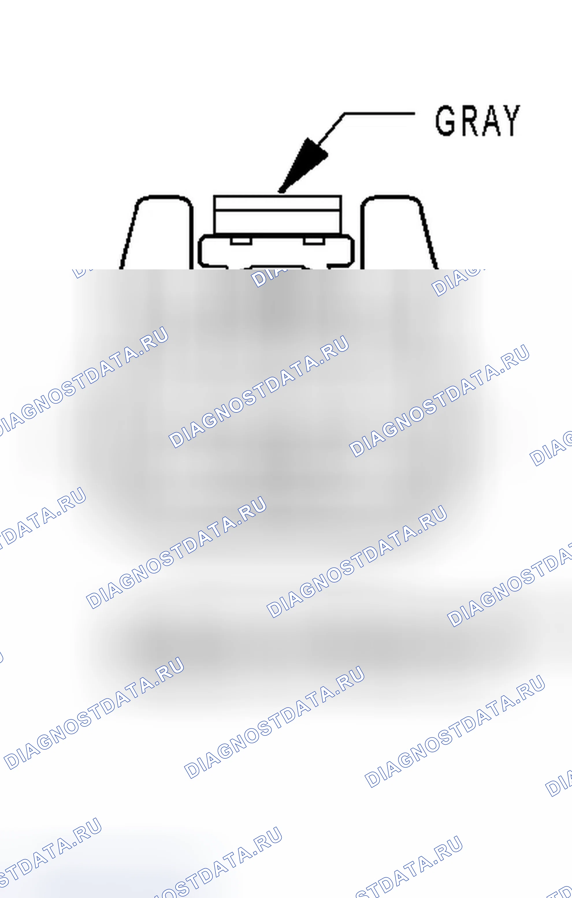 Рис. 81: Вид с торца разъема встроенного модуля питания (C3). Chrysler Pacifica CS